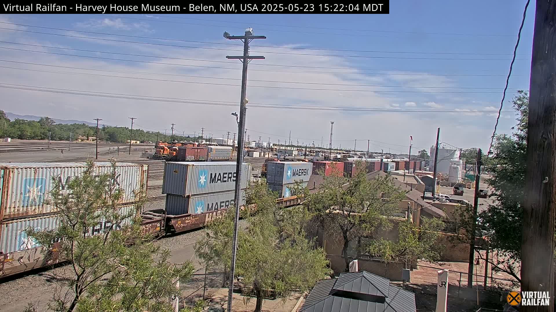 Belen Train Depot & Railroad Crossing Live Cam - Belen, Valencia, New Mexico, USA
