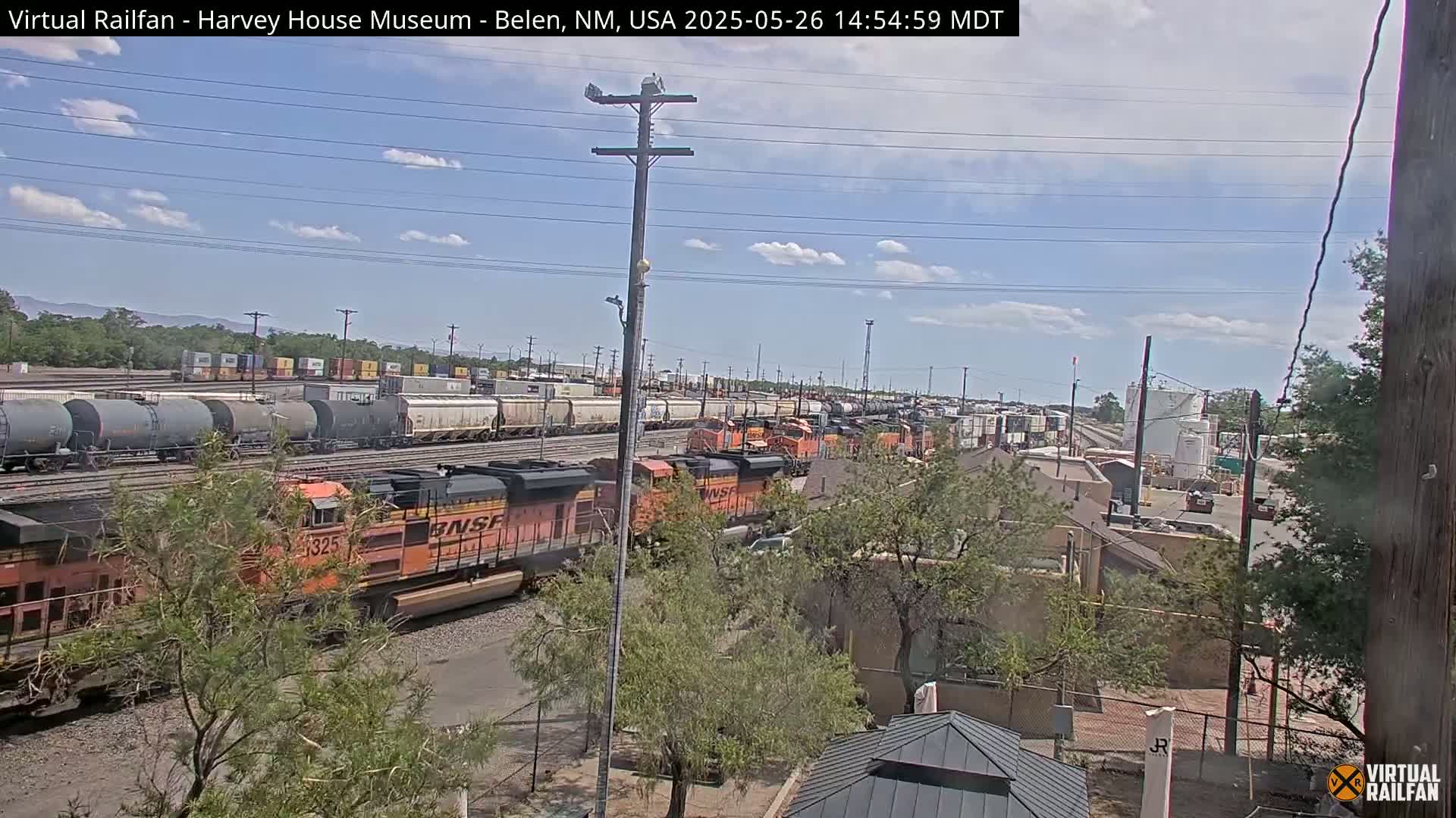 Belen Train Depot & Railroad Crossing Live Cam - Belen, Valencia, New Mexico, USA