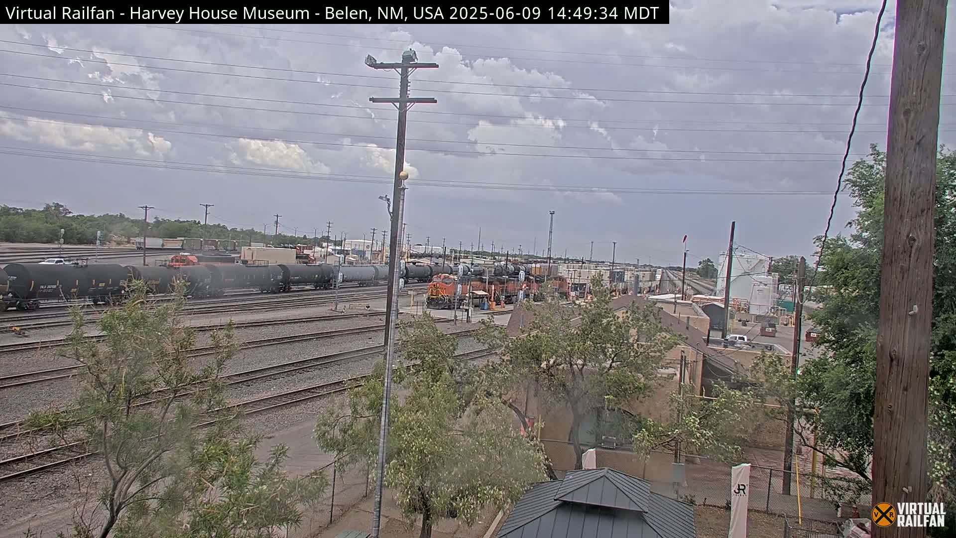 Belen Train Depot & Railroad Crossing Live Cam - Belen, Valencia, New Mexico, USA