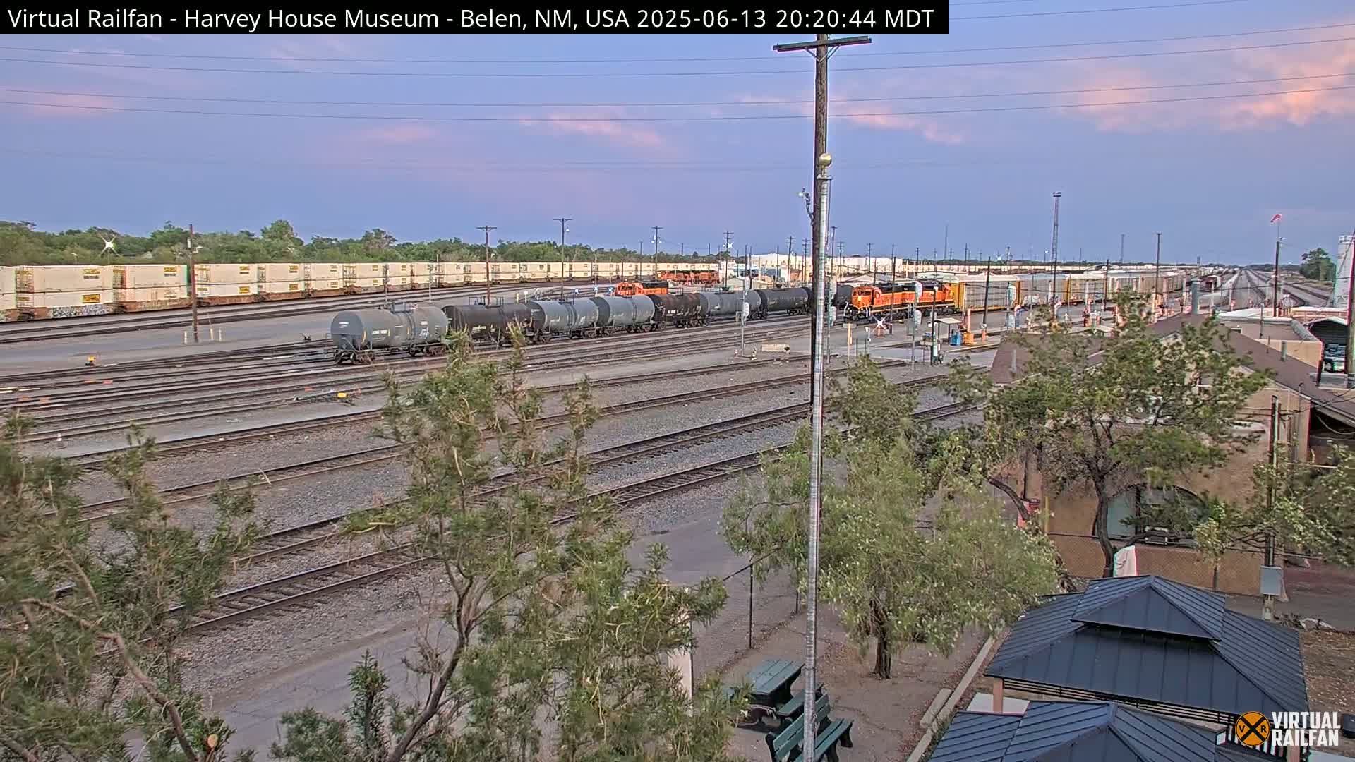 Belen Train Depot & Railroad Crossing Live Cam - Belen, Valencia, New Mexico, USA