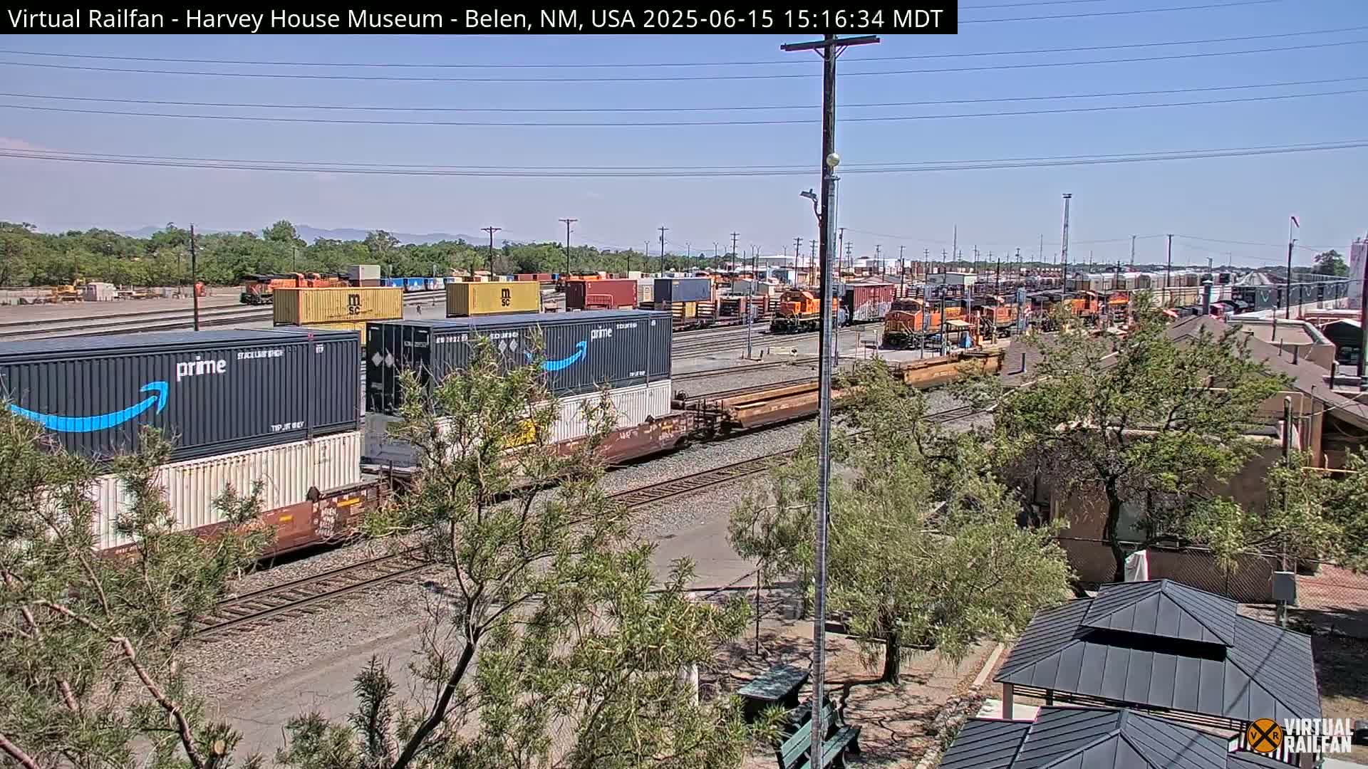 Belen Train Depot & Railroad Crossing Live Cam - Belen, Valencia, New Mexico, USA