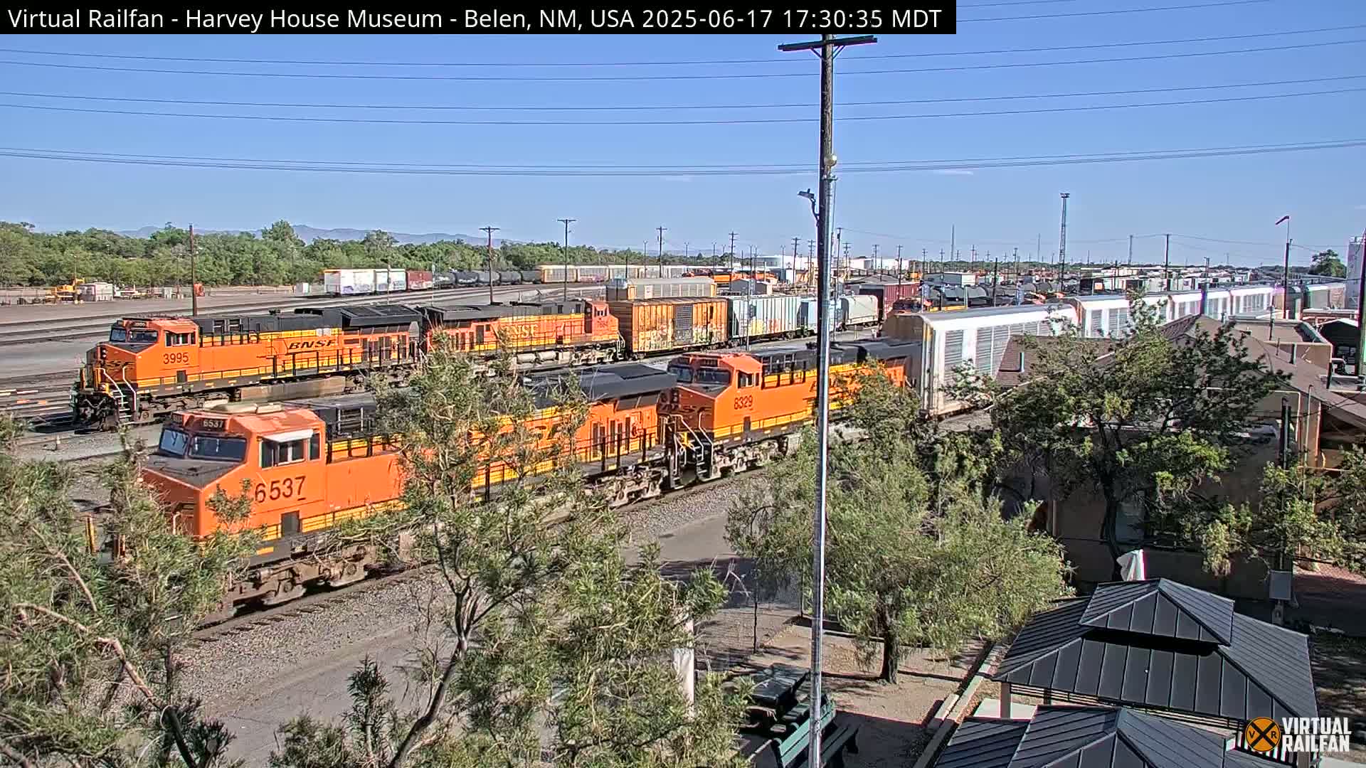 Belen Train Depot & Railroad Crossing Live Cam - Belen, Valencia, New Mexico, USA