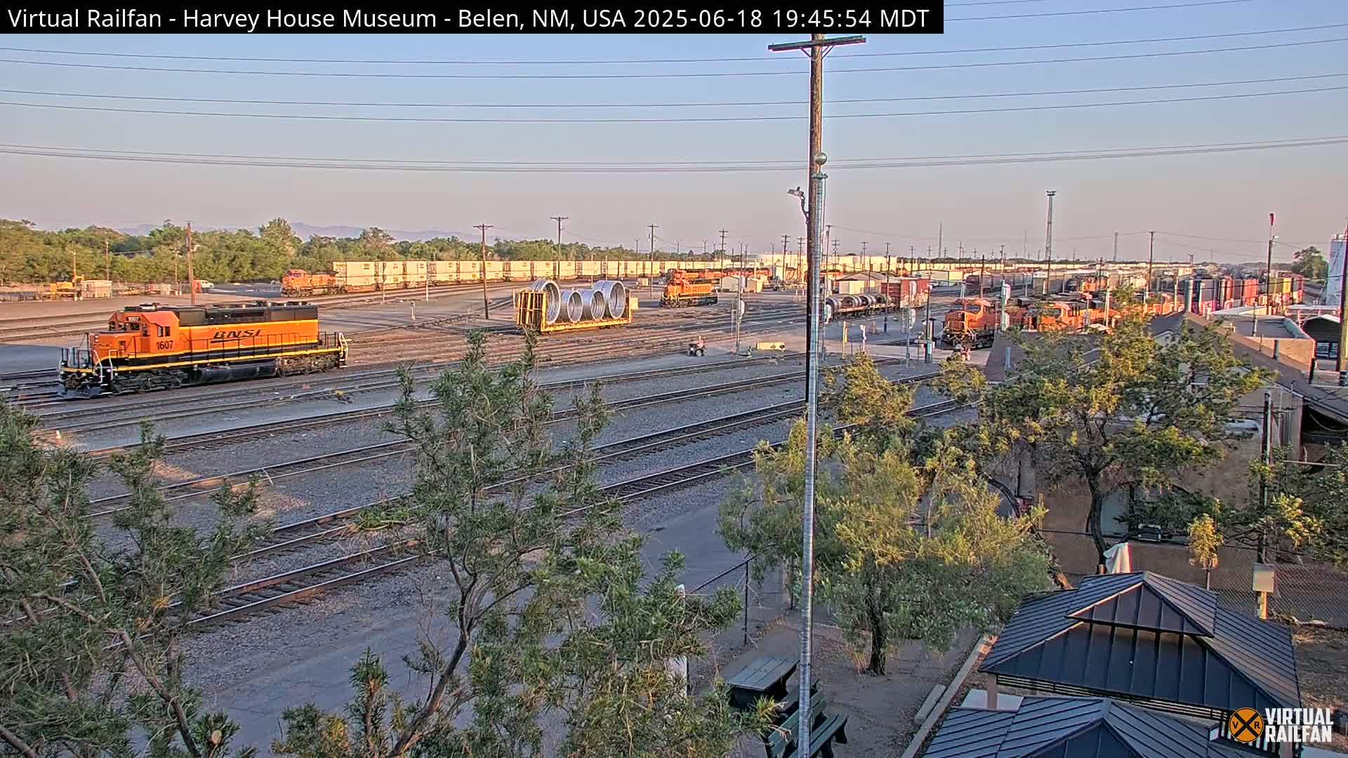 Belen Train Depot & Railroad Crossing Live Cam - Belen, Valencia, New Mexico, USA