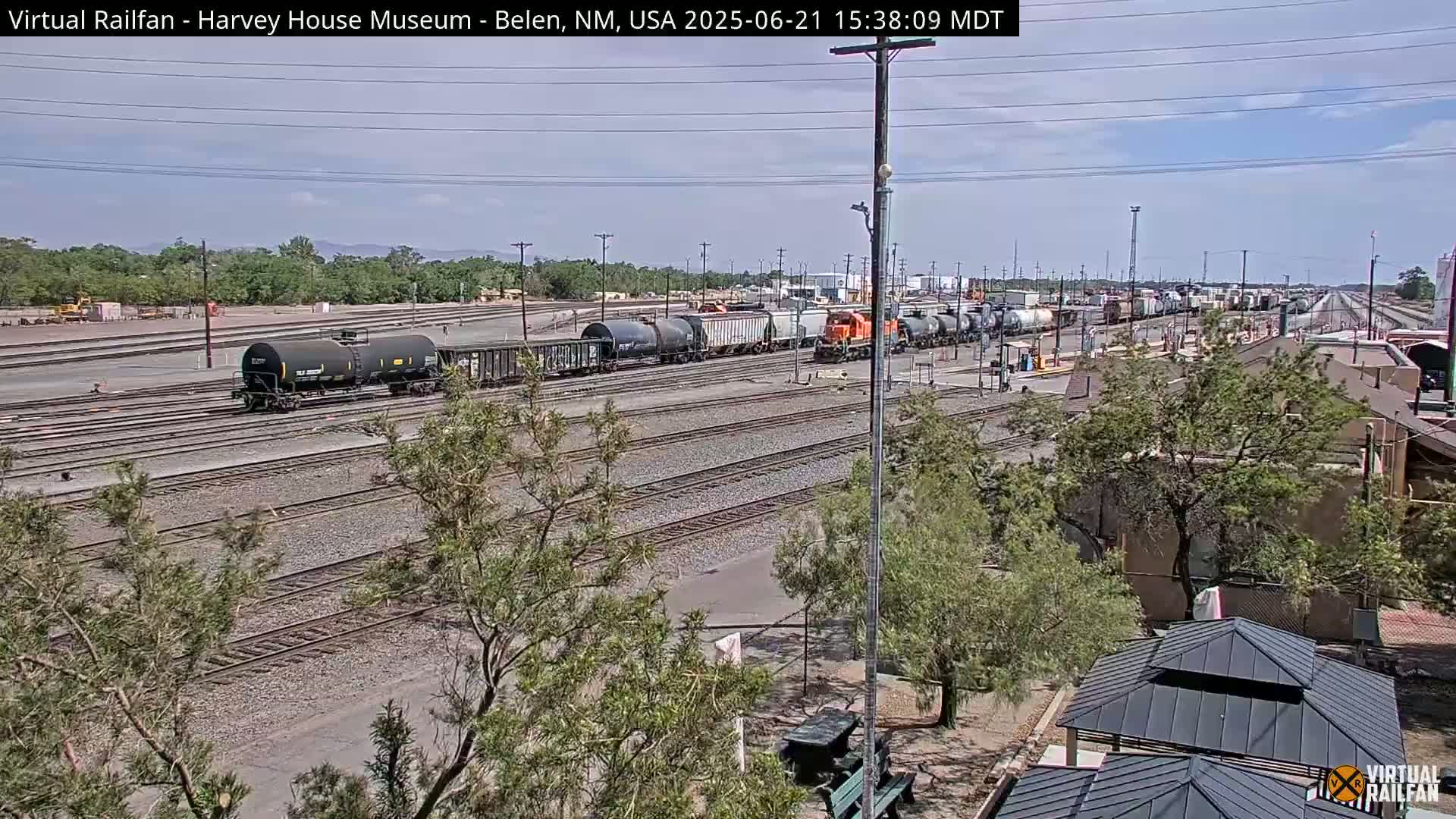 Belen Train Depot & Railroad Crossing Live Cam - Belen, Valencia, New Mexico, USA