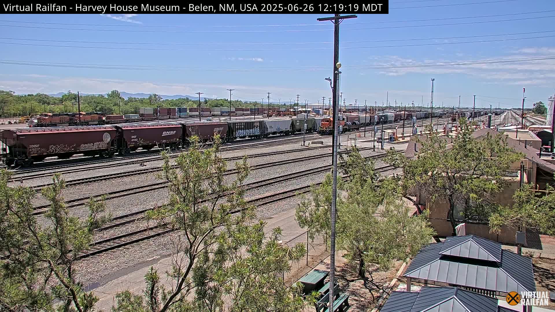 Belen Train Depot & Railroad Crossing Live Cam - Belen, Valencia, New Mexico, USA