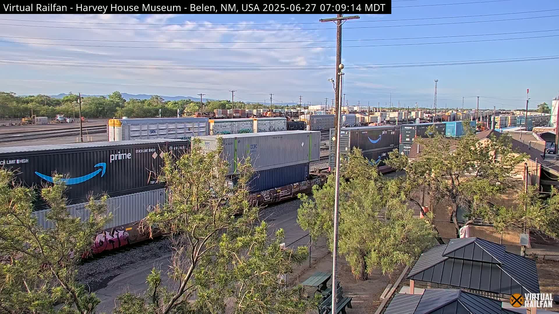 Belen Train Depot & Railroad Crossing Live Cam - Belen, Valencia, New Mexico, USA