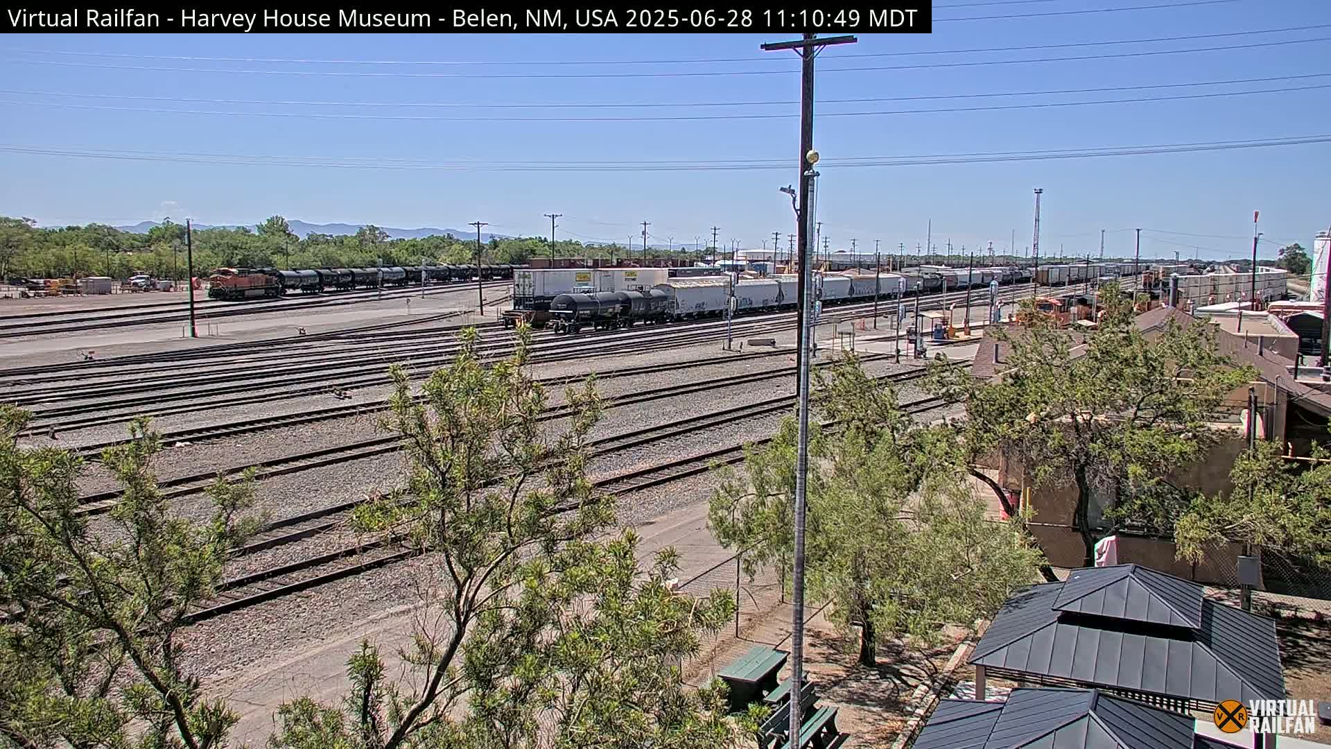 Belen Train Depot & Railroad Crossing Live Cam - Belen, Valencia, New Mexico, USA