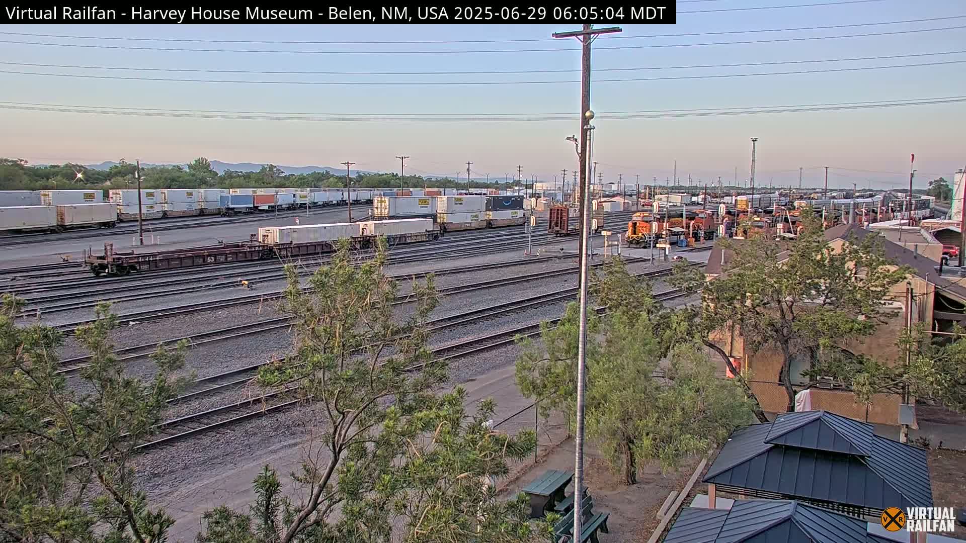 Belen Train Depot & Railroad Crossing Live Cam - Belen, Valencia, New Mexico, USA