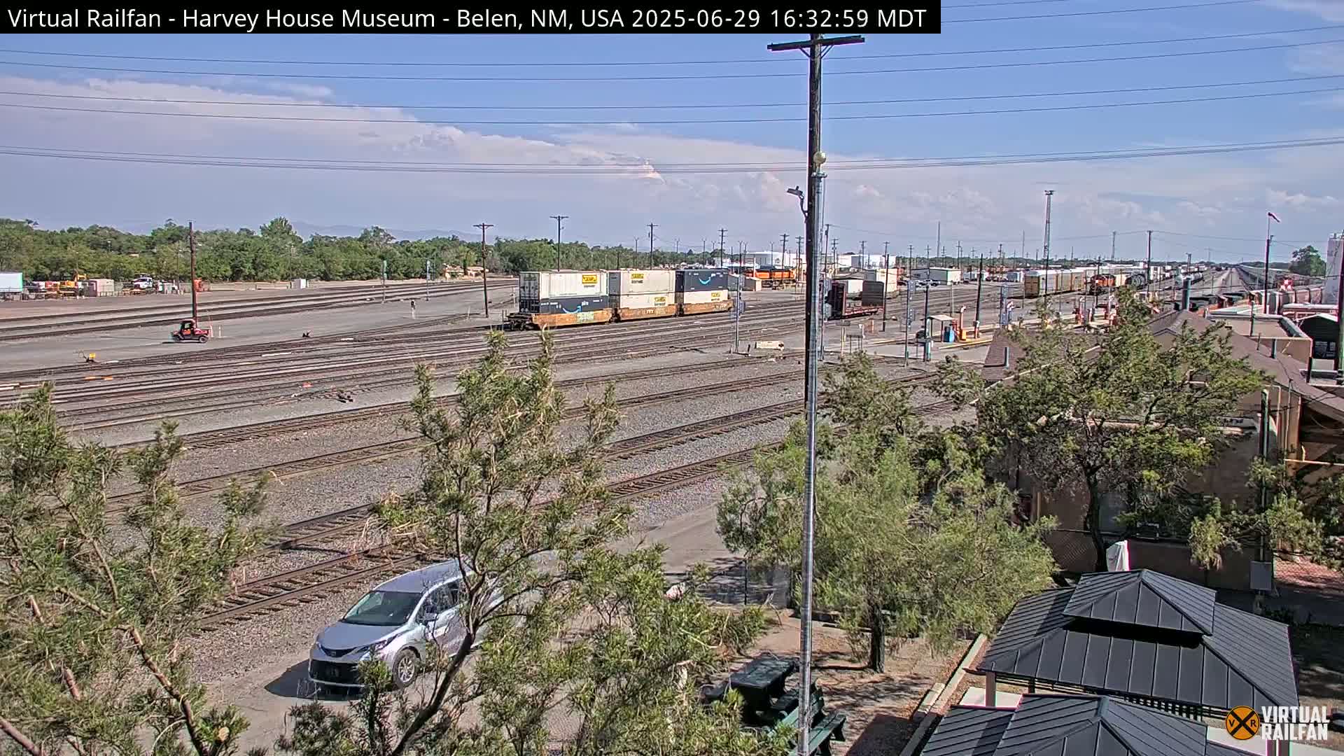 Belen Train Depot & Railroad Crossing Live Cam - Belen, Valencia, New Mexico, USA