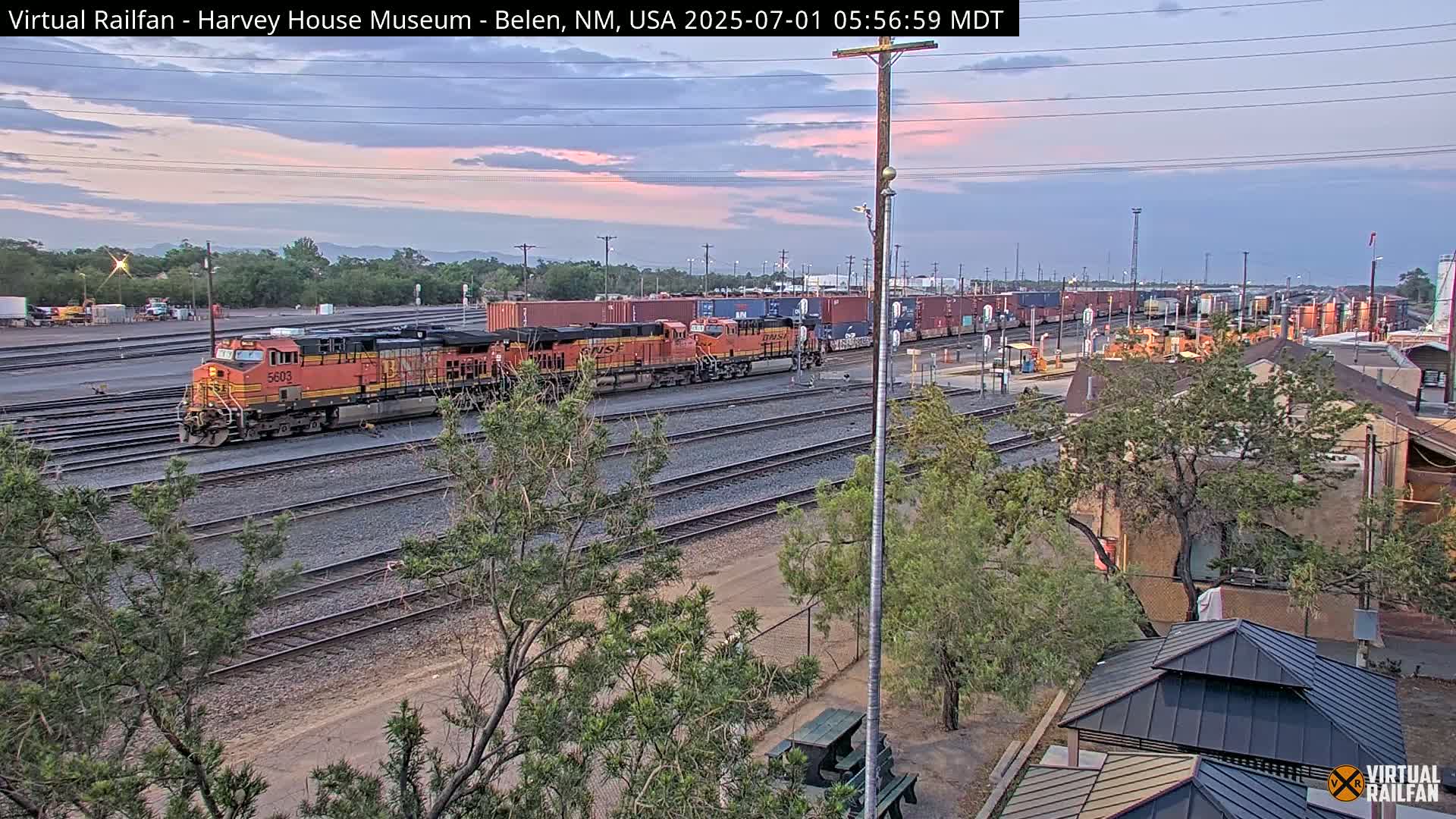 Belen Train Depot & Railroad Crossing Live Cam - Belen, Valencia, New Mexico, USA