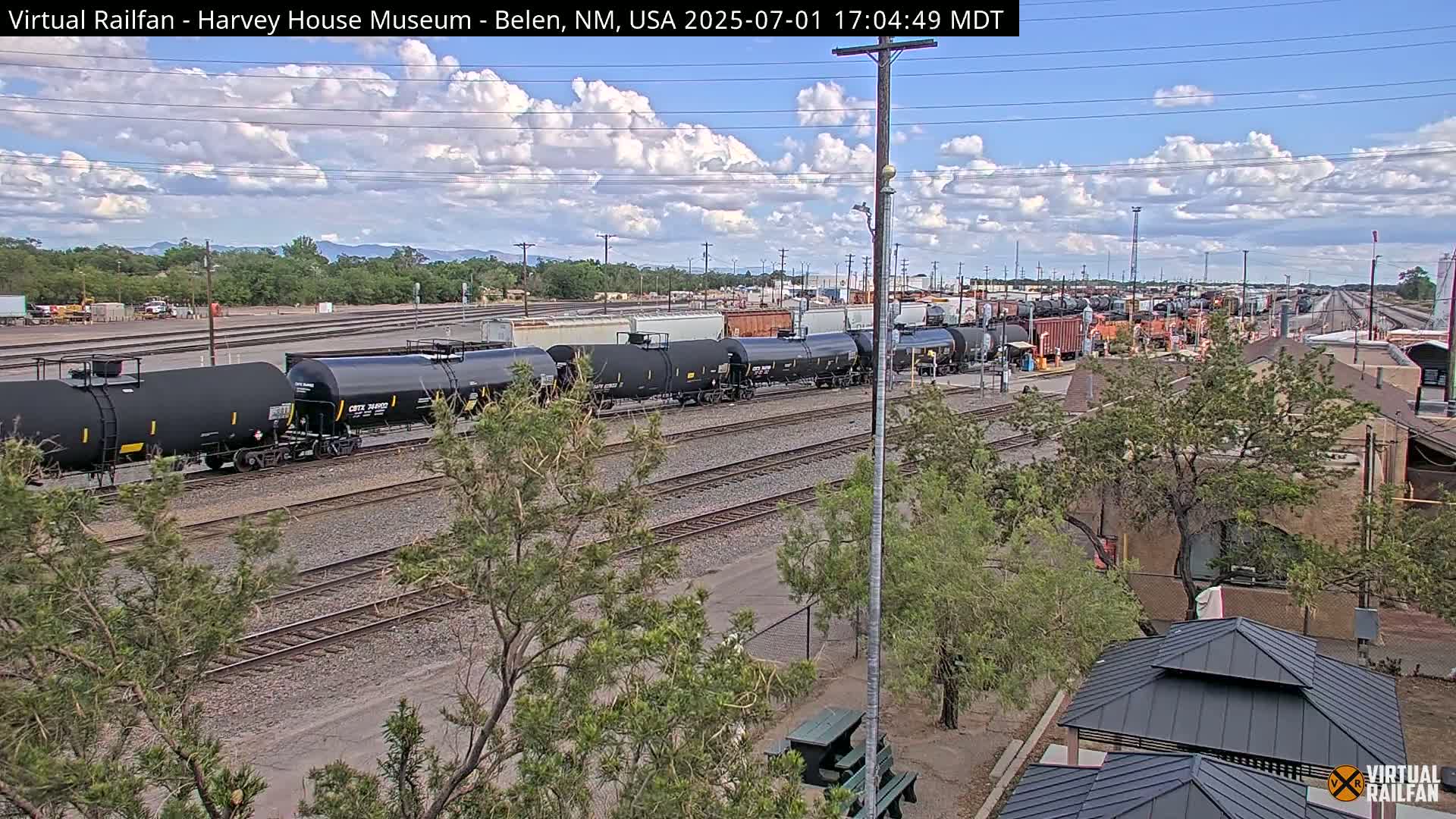 Belen Train Depot & Railroad Crossing Live Cam - Belen, Valencia, New Mexico, USA