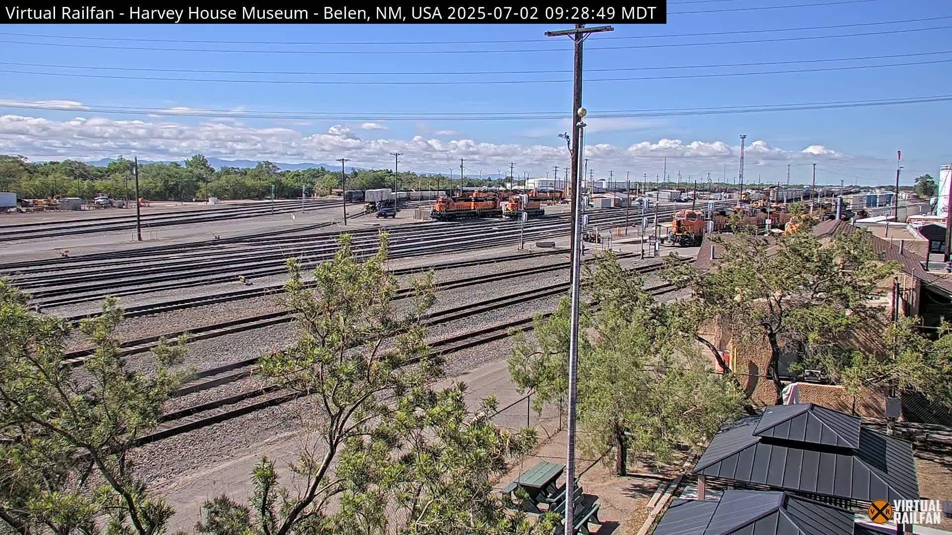 Belen Train Depot & Railroad Crossing Live Cam - Belen, Valencia, New Mexico, USA