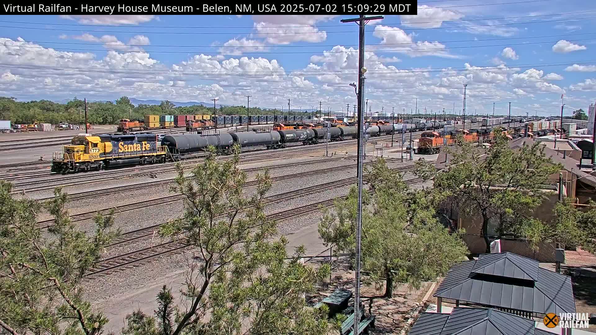 Belen Train Depot & Railroad Crossing Live Cam - Belen, Valencia, New Mexico, USA