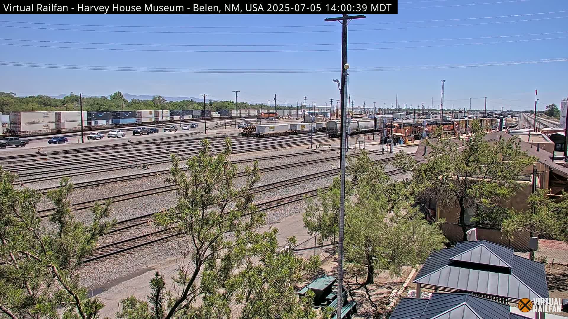 Belen Train Depot & Railroad Crossing Live Cam - Belen, Valencia, New Mexico, USA
