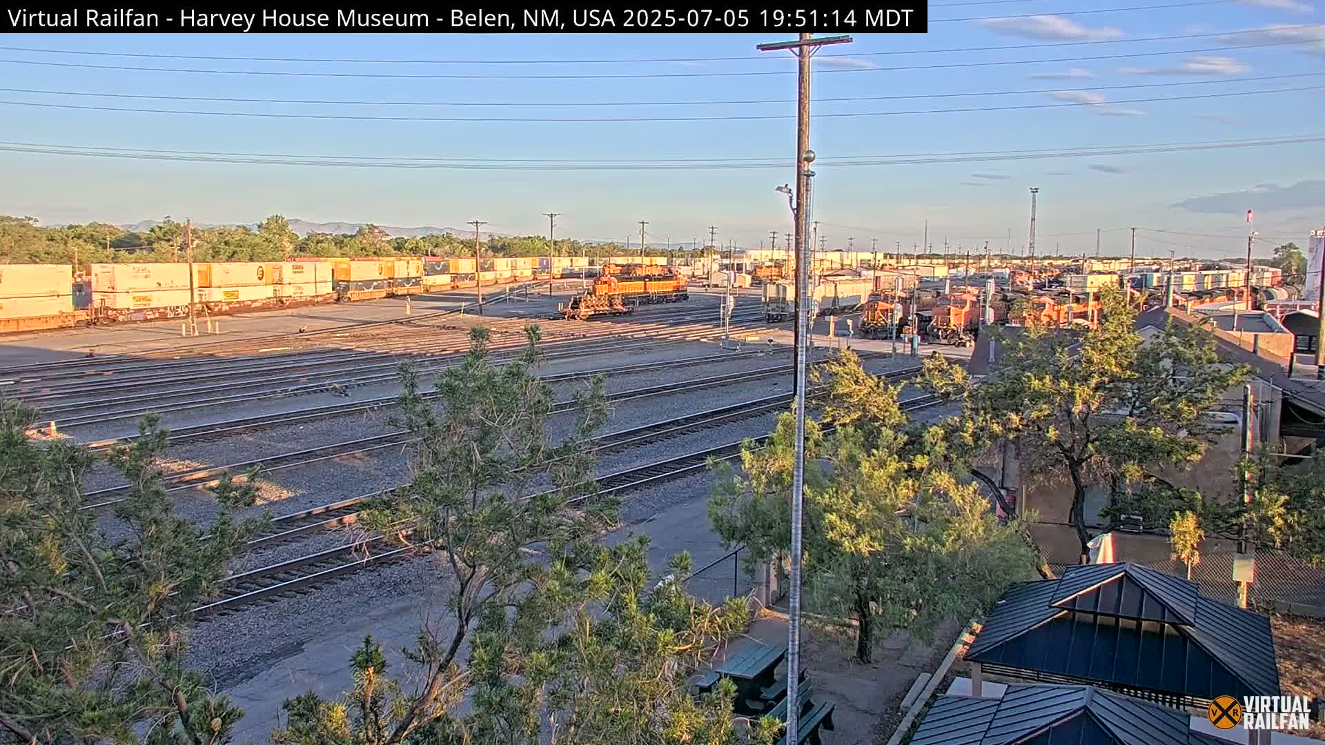 Belen Train Depot & Railroad Crossing Live Cam - Belen, Valencia, New Mexico, USA