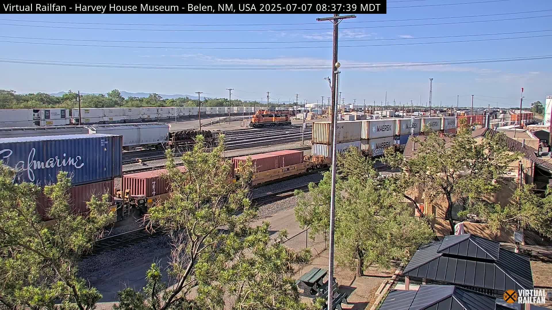 Belen Train Depot & Railroad Crossing Live Cam - Belen, Valencia, New Mexico, USA