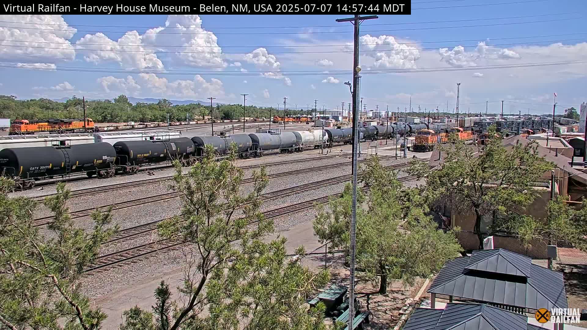 Belen Train Depot & Railroad Crossing Live Cam - Belen, Valencia, New Mexico, USA