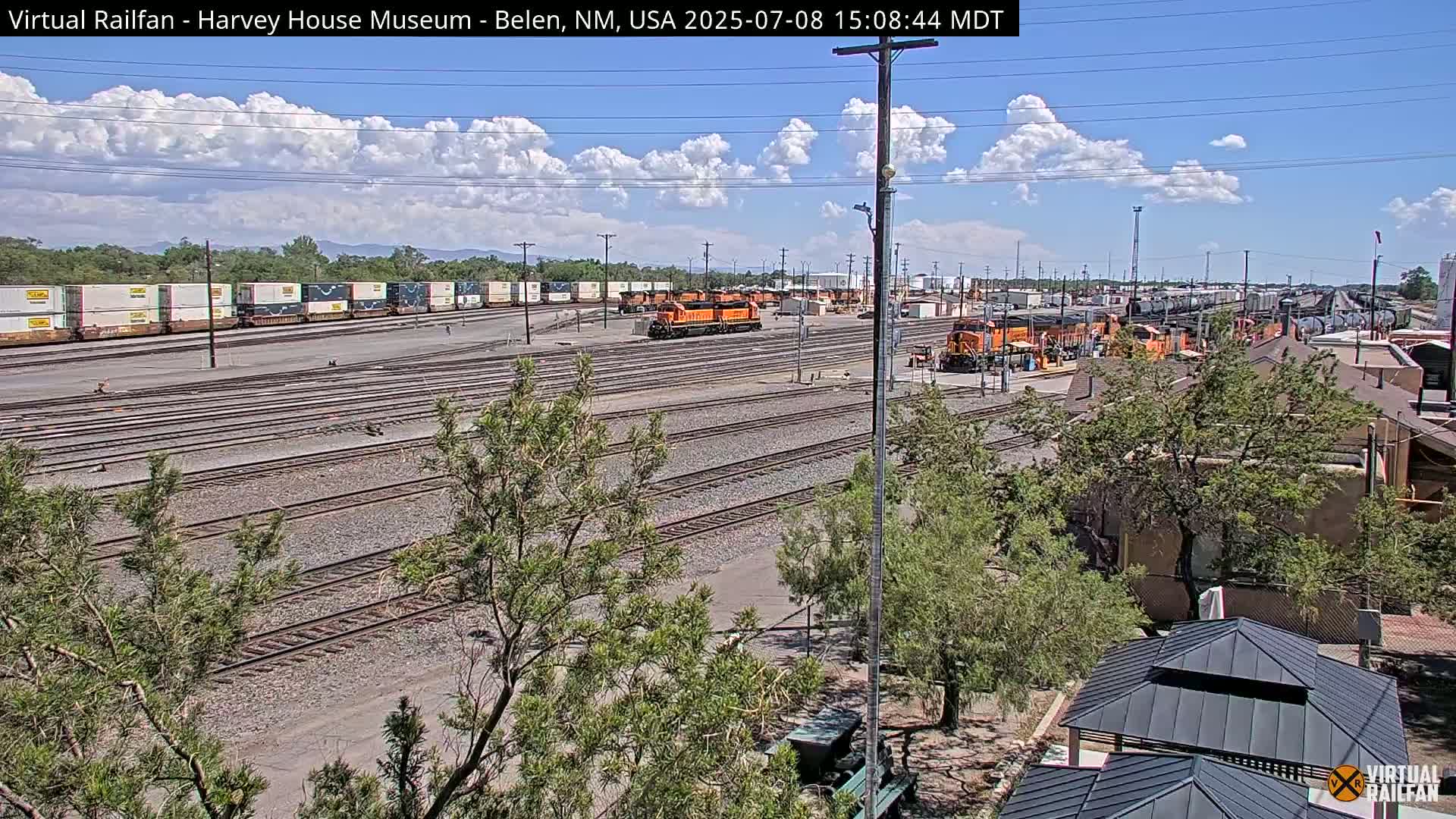 Belen Train Depot & Railroad Crossing Live Cam - Belen, Valencia, New Mexico, USA