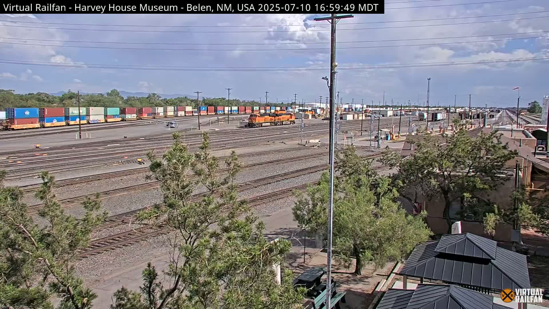 Belen Train Depot & Railroad Crossing Live Cam - Belen, Valencia, New Mexico, USA