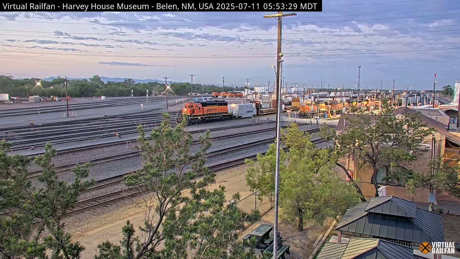 Belen Train Depot & Railroad Crossing Live Cam - Belen, Valencia, New Mexico, USA