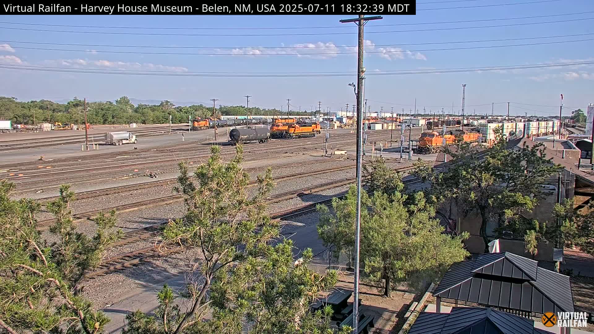 Belen Train Depot & Railroad Crossing Live Cam - Belen, Valencia, New Mexico, USA