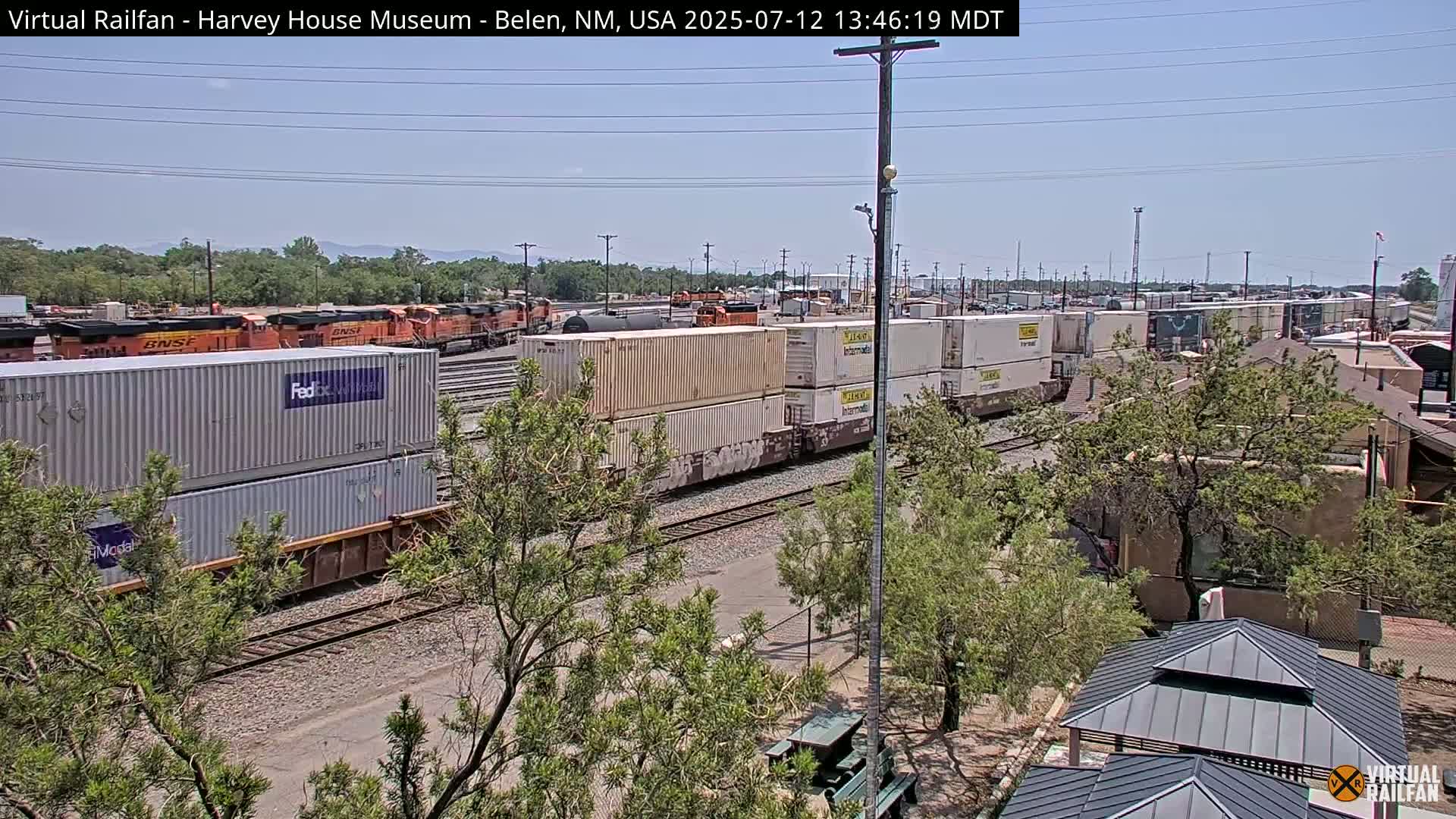 Belen Train Depot & Railroad Crossing Live Cam - Belen, Valencia, New Mexico, USA