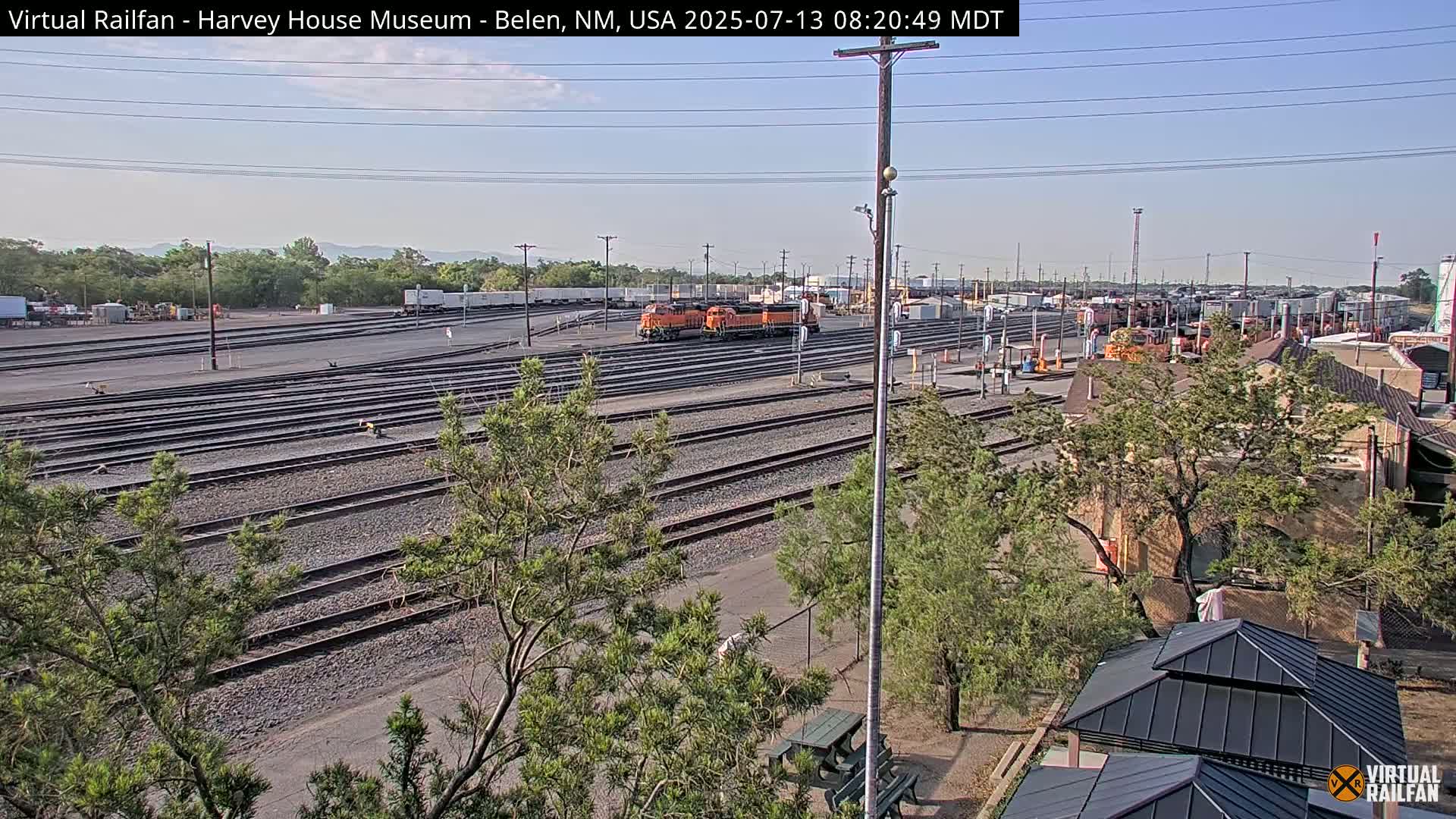 Belen Train Depot & Railroad Crossing Live Cam - Belen, Valencia, New Mexico, USA