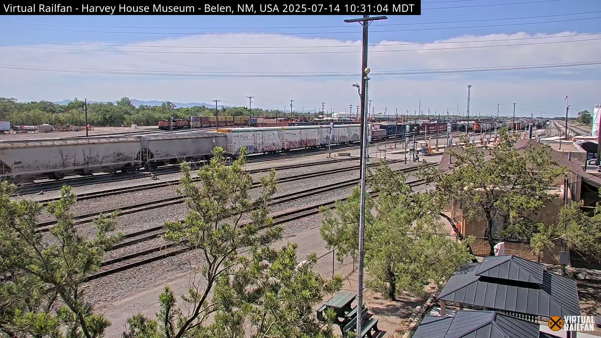 Belen Train Depot & Railroad Crossing Live Cam - Belen, Valencia, New Mexico, USA