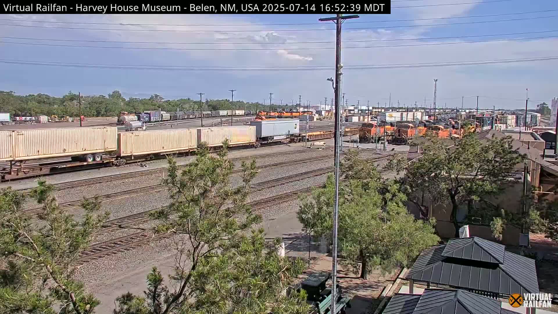 Belen Train Depot & Railroad Crossing Live Cam - Belen, Valencia, New Mexico, USA