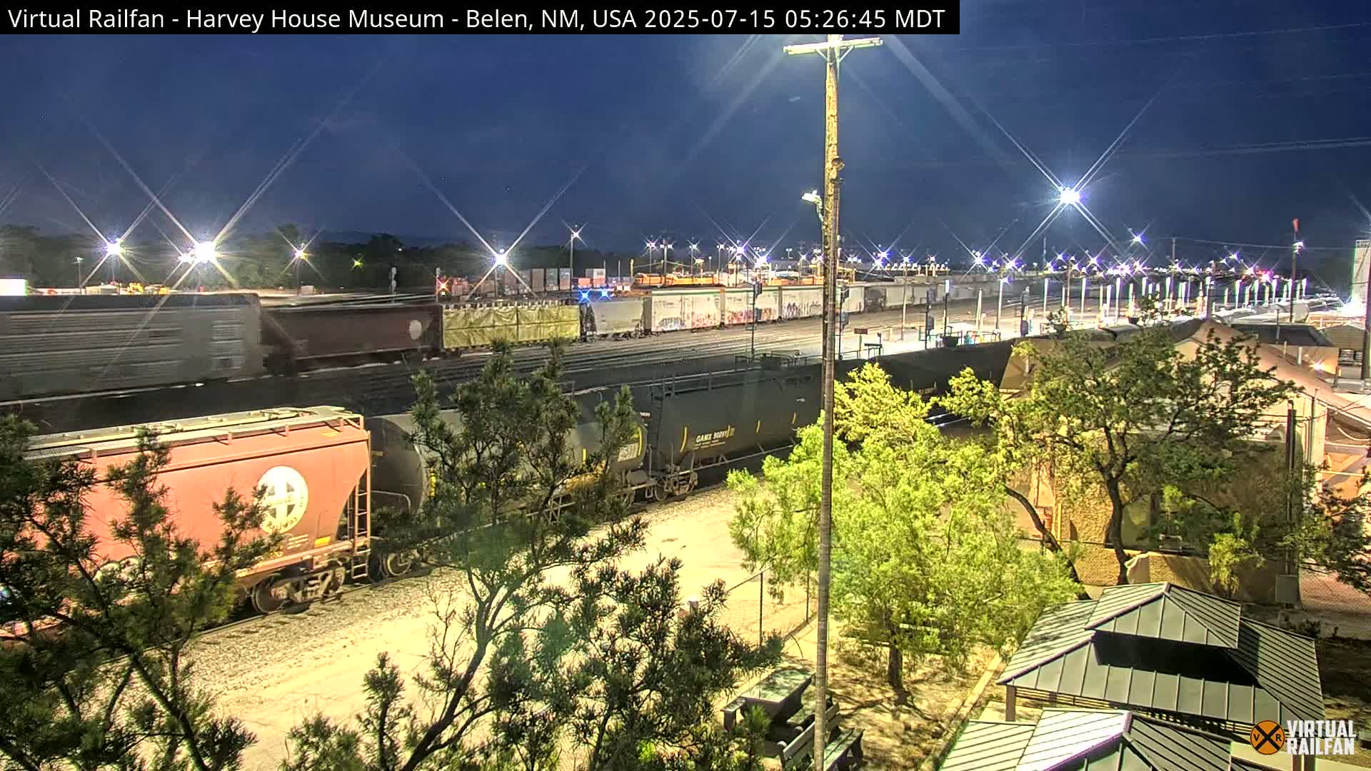 Belen Train Depot & Railroad Crossing Live Cam - Belen, Valencia, New Mexico, USA
