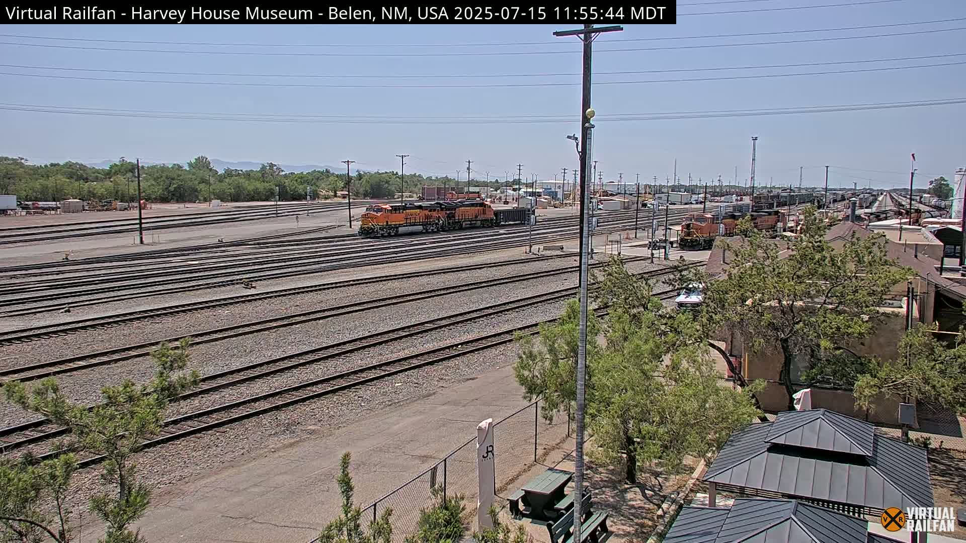 Belen Train Depot & Railroad Crossing Live Cam - Belen, Valencia, New Mexico, USA