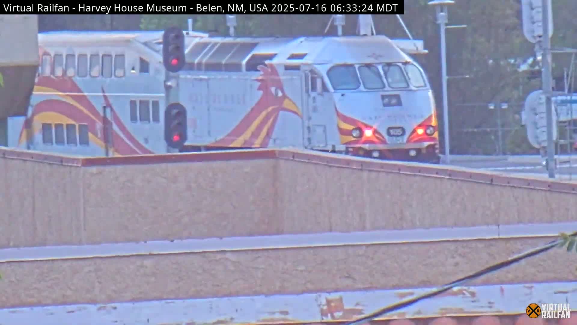Belen Train Depot & Railroad Crossing Live Cam - Belen, Valencia, New Mexico, USA