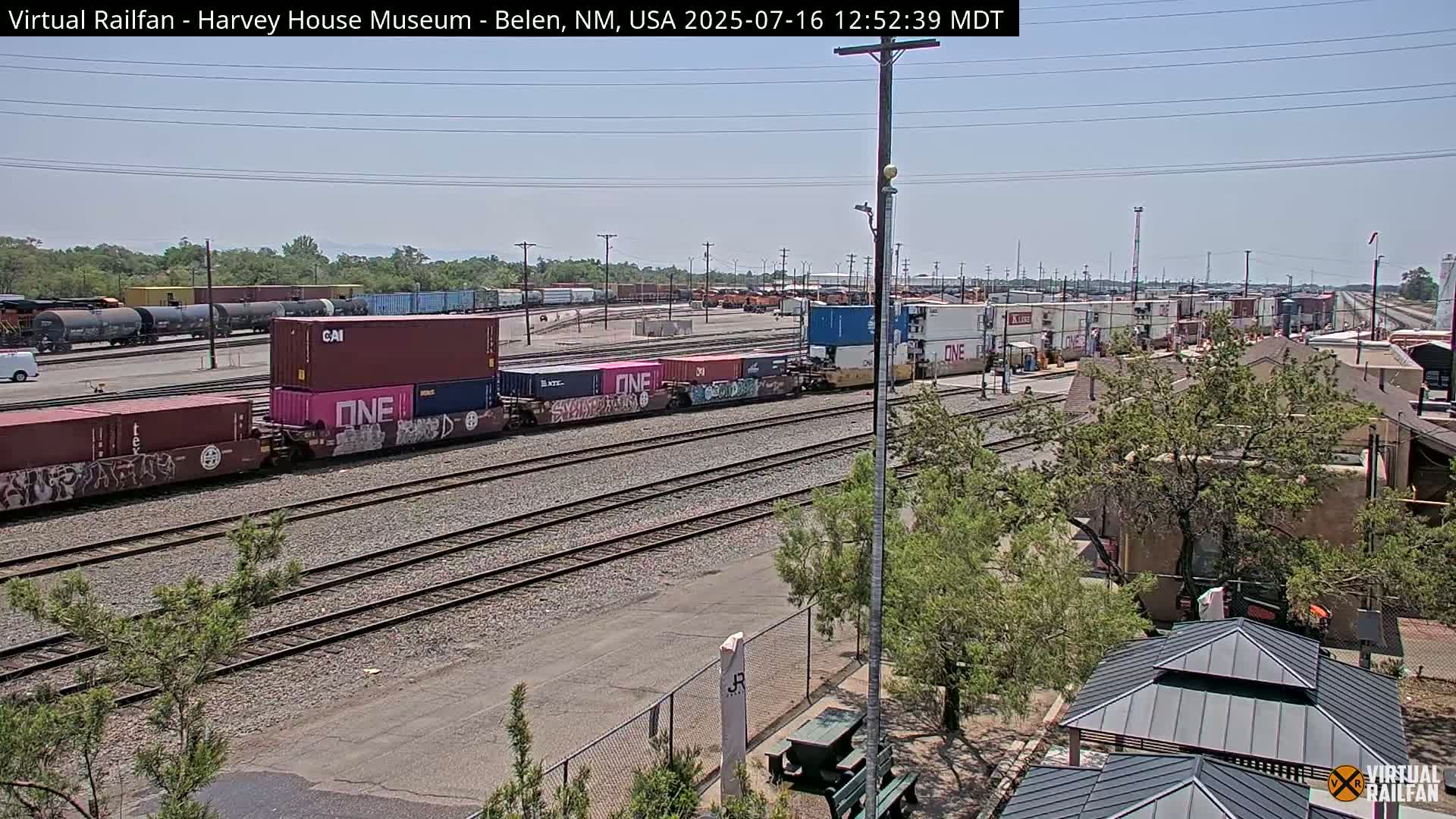 Belen Train Depot & Railroad Crossing Live Cam - Belen, Valencia, New Mexico, USA