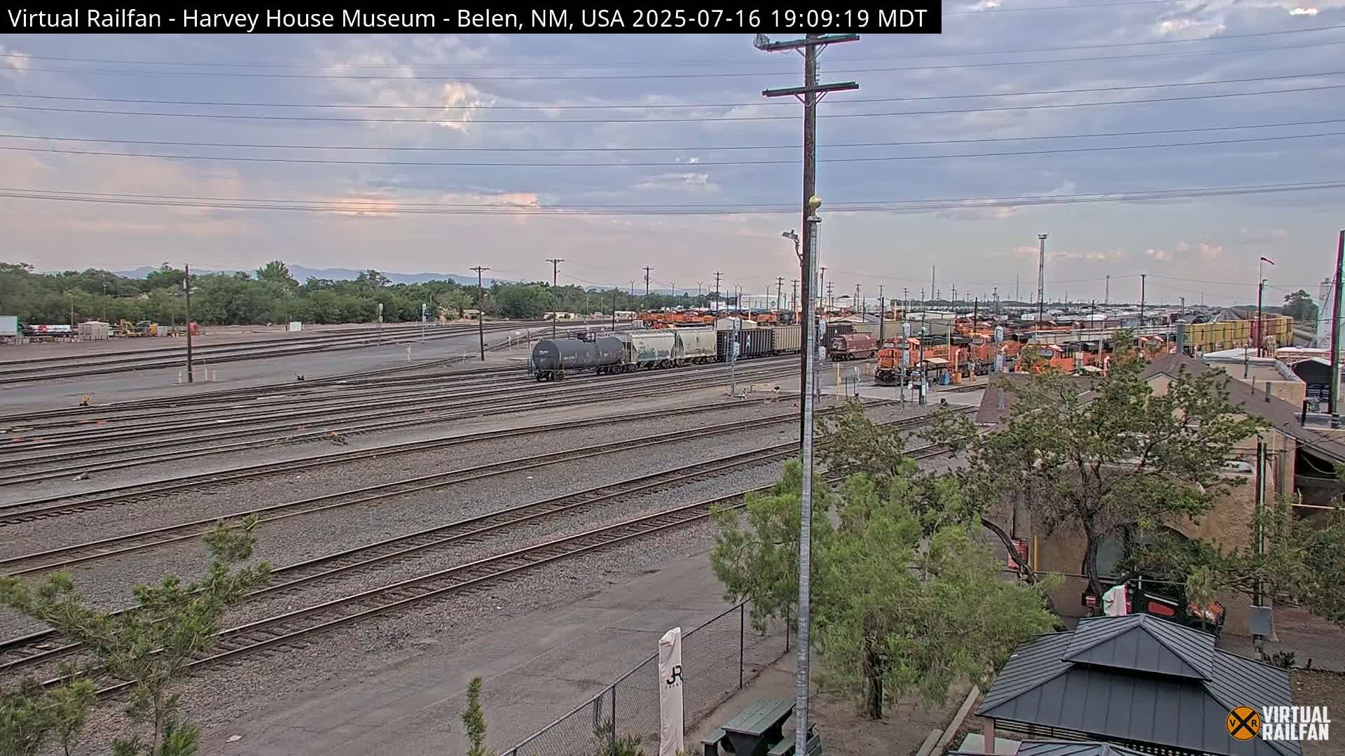 Belen Train Depot & Railroad Crossing Live Cam - Belen, Valencia, New Mexico, USA