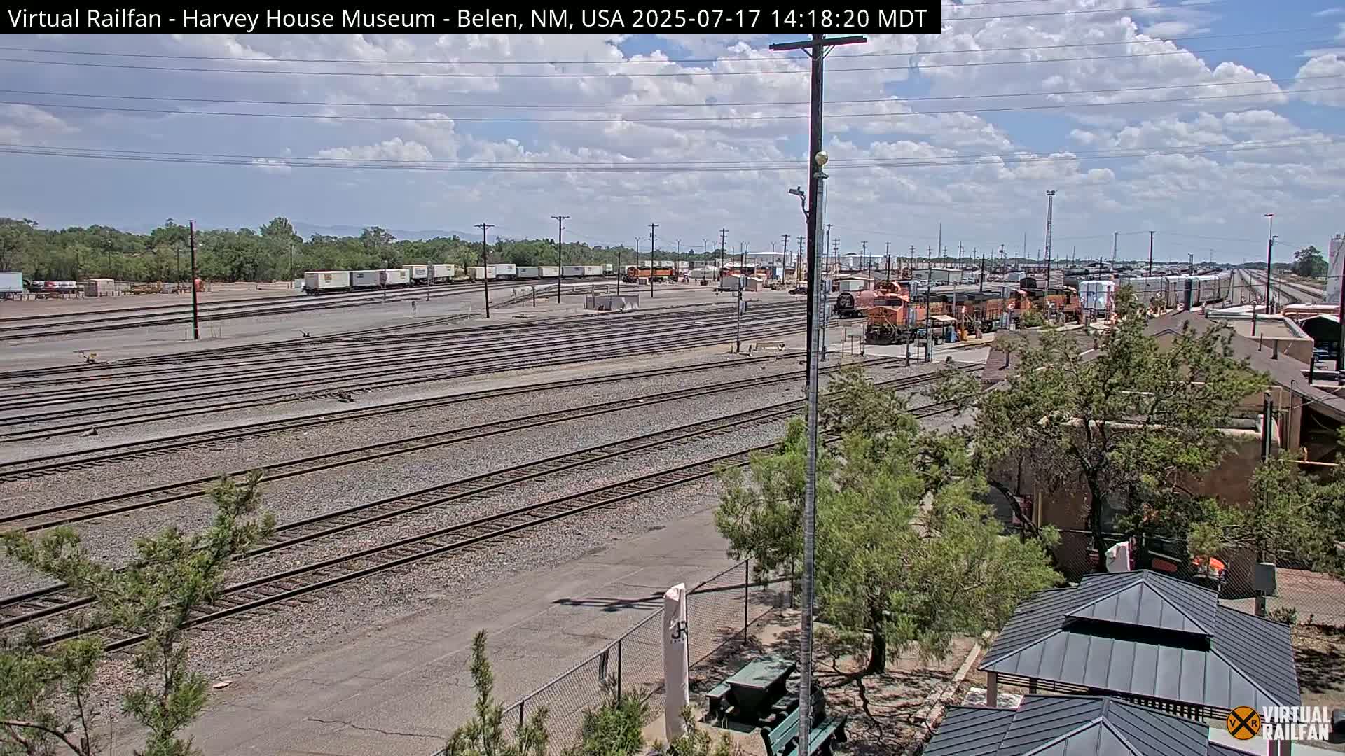 Belen Train Depot & Railroad Crossing Live Cam - Belen, Valencia, New Mexico, USA