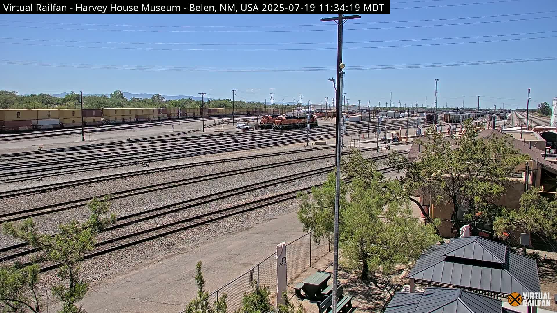Belen Train Depot & Railroad Crossing Live Cam - Belen, Valencia, New Mexico, USA
