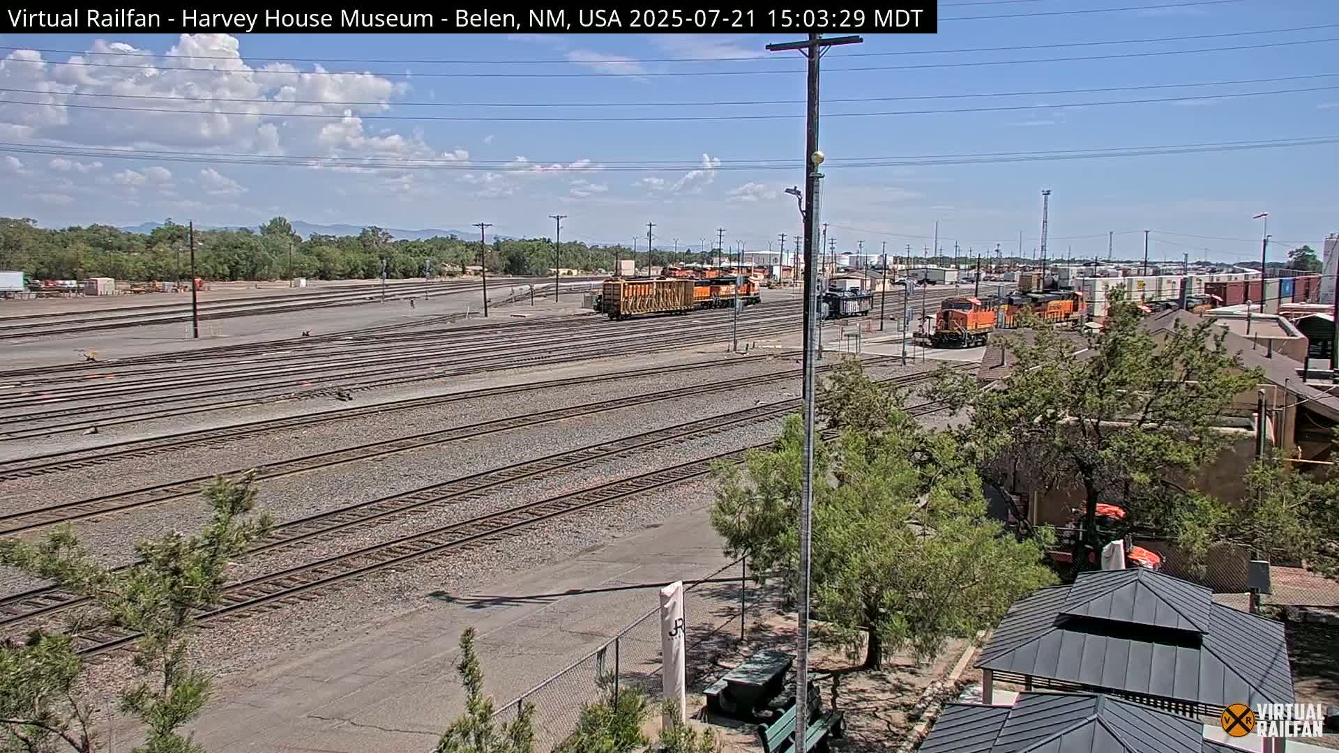Belen Train Depot & Railroad Crossing Live Cam - Belen, Valencia, New Mexico, USA