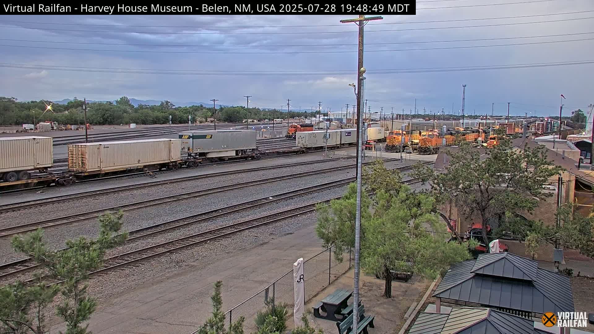 Belen Train Depot & Railroad Crossing Live Cam - Belen, Valencia, New Mexico, USA