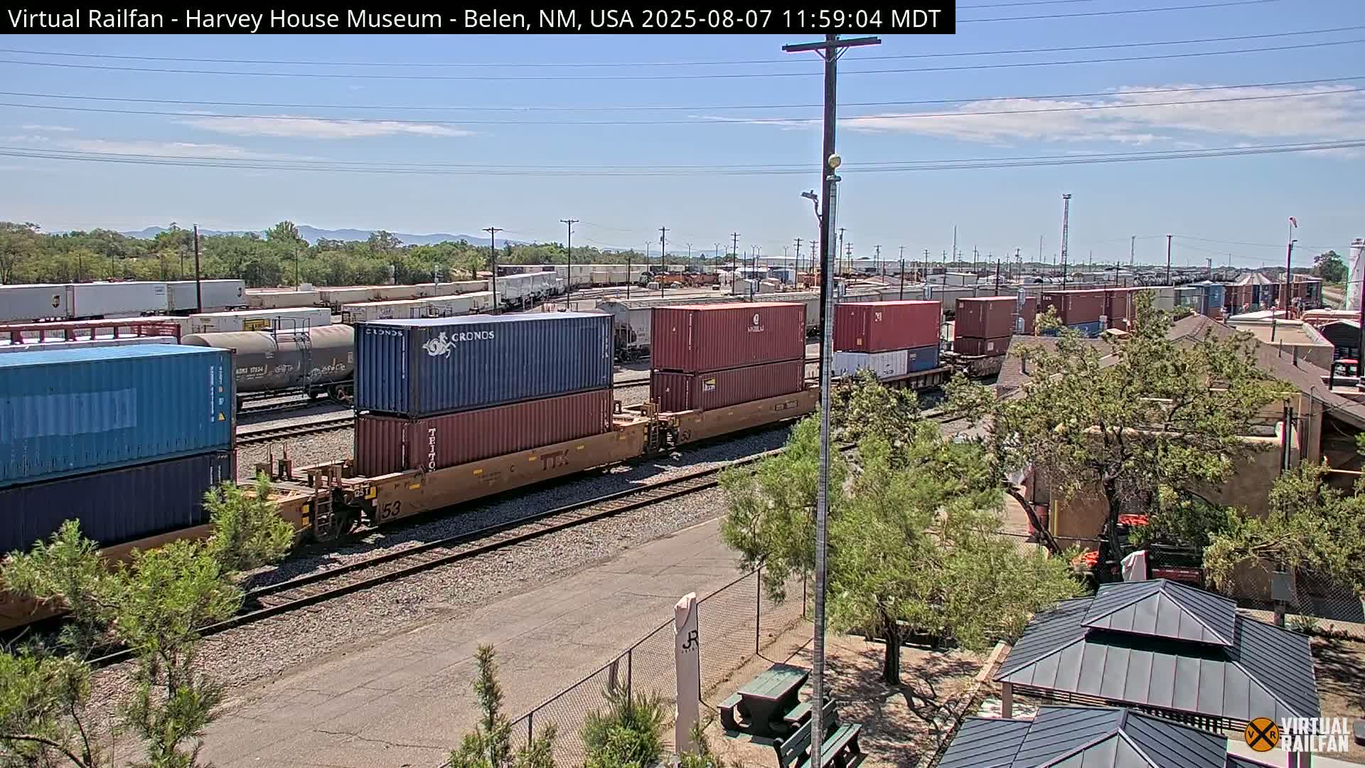 Belen Train Depot & Railroad Crossing Live Cam - Belen, Valencia, New Mexico, USA