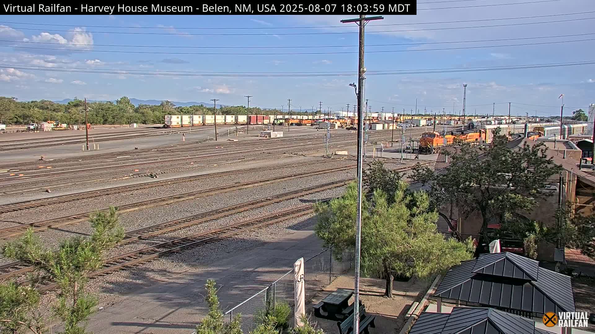 Belen Train Depot & Railroad Crossing Live Cam - Belen, Valencia, New Mexico, USA