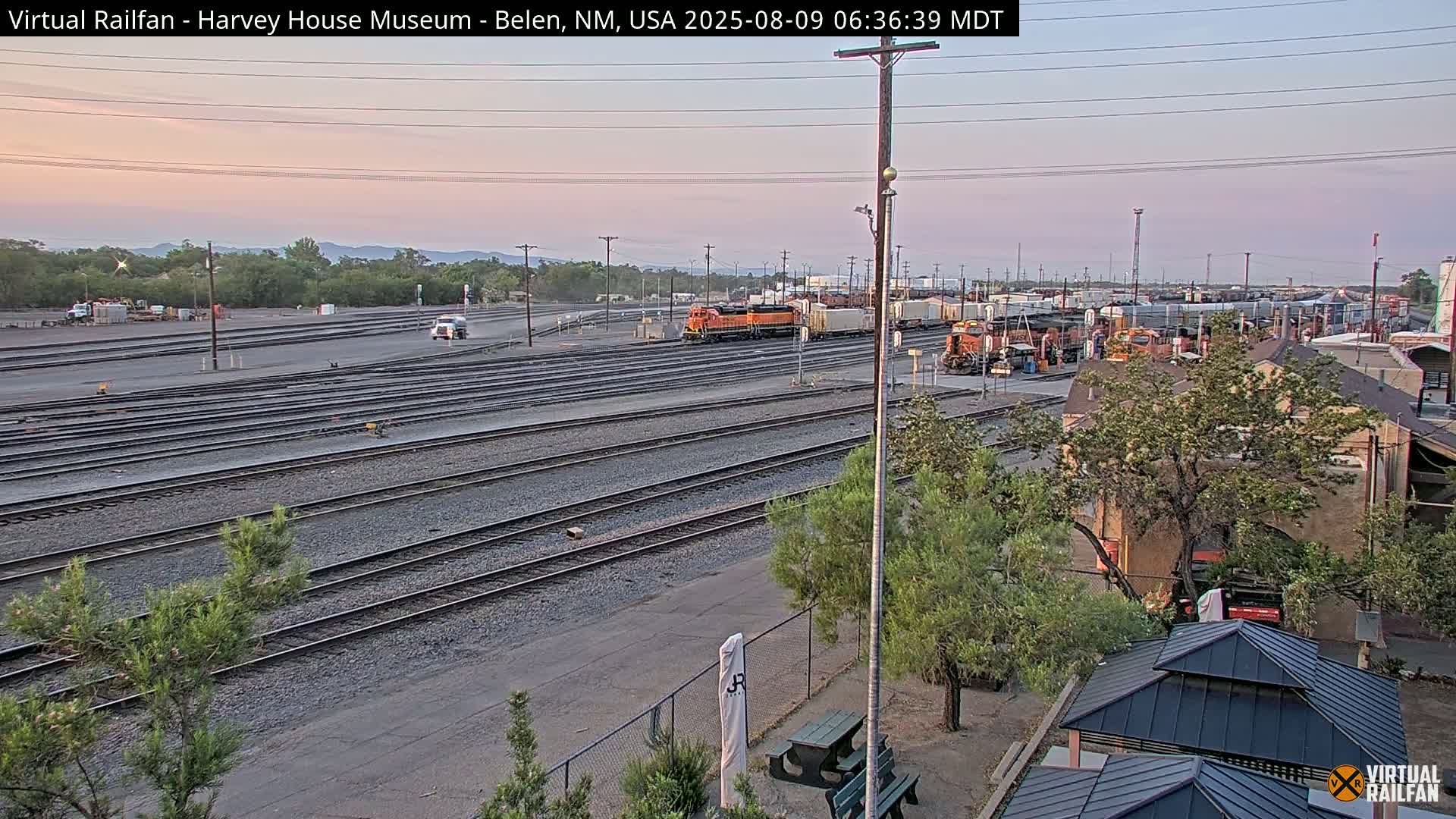 Belen Train Depot & Railroad Crossing Live Cam - Belen, Valencia, New Mexico, USA