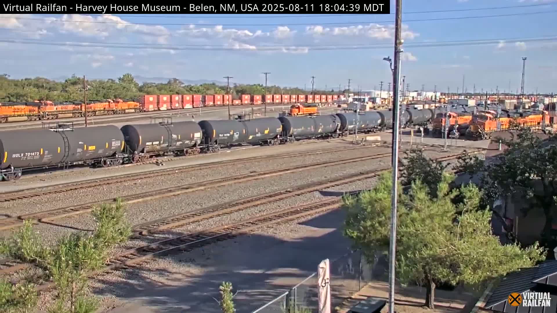 Belen Train Depot & Railroad Crossing Live Cam - Belen, Valencia, New Mexico, USA