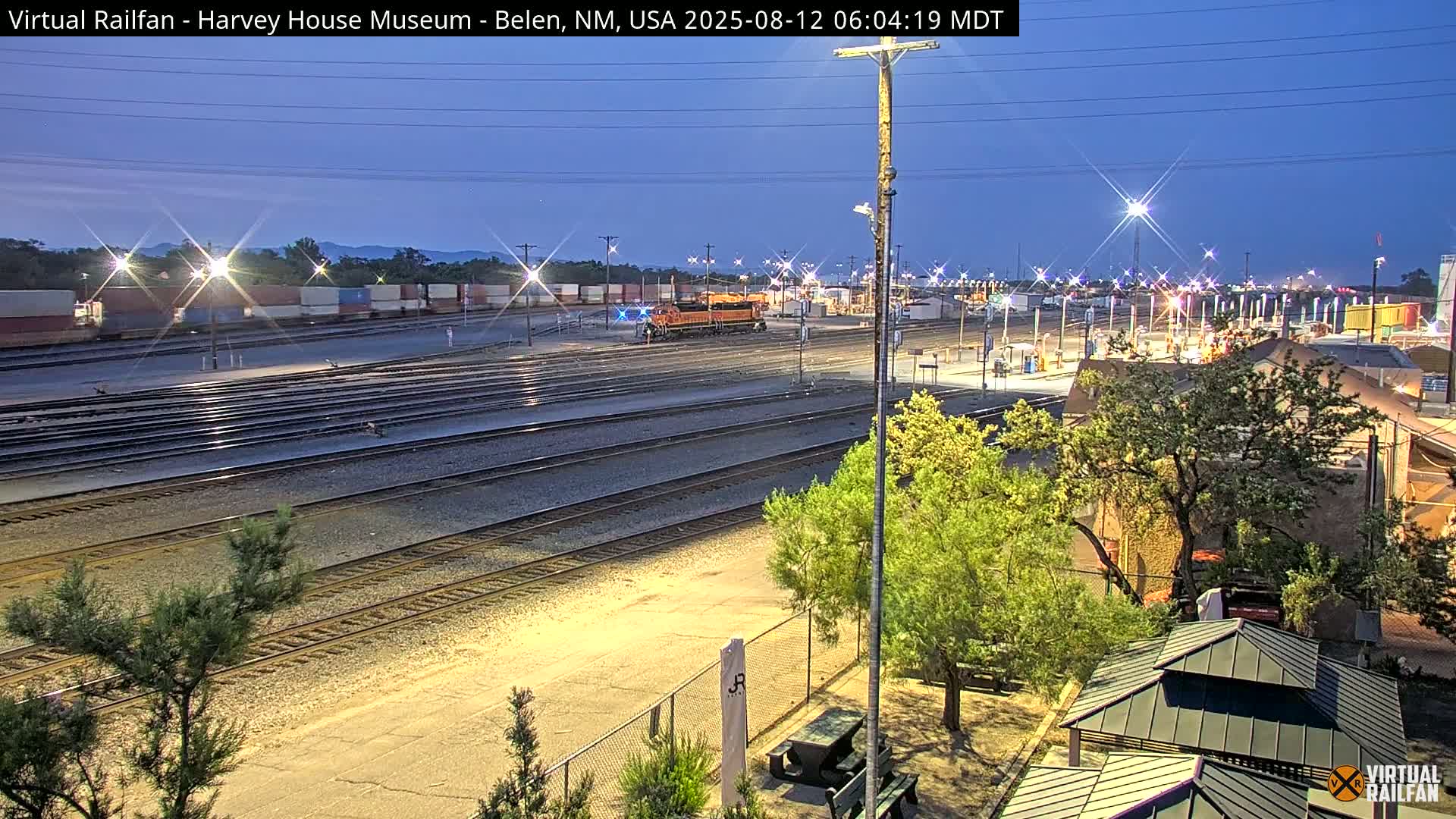 Belen Train Depot & Railroad Crossing Live Cam - Belen, Valencia, New Mexico, USA