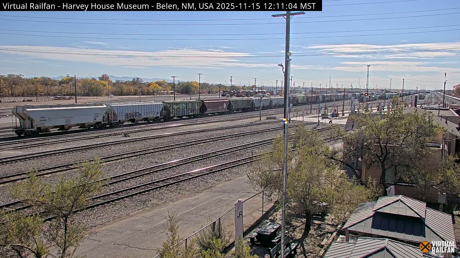 Belen Train Depot & Railroad Crossing Live Cam - Belen, Valencia, New Mexico, USA