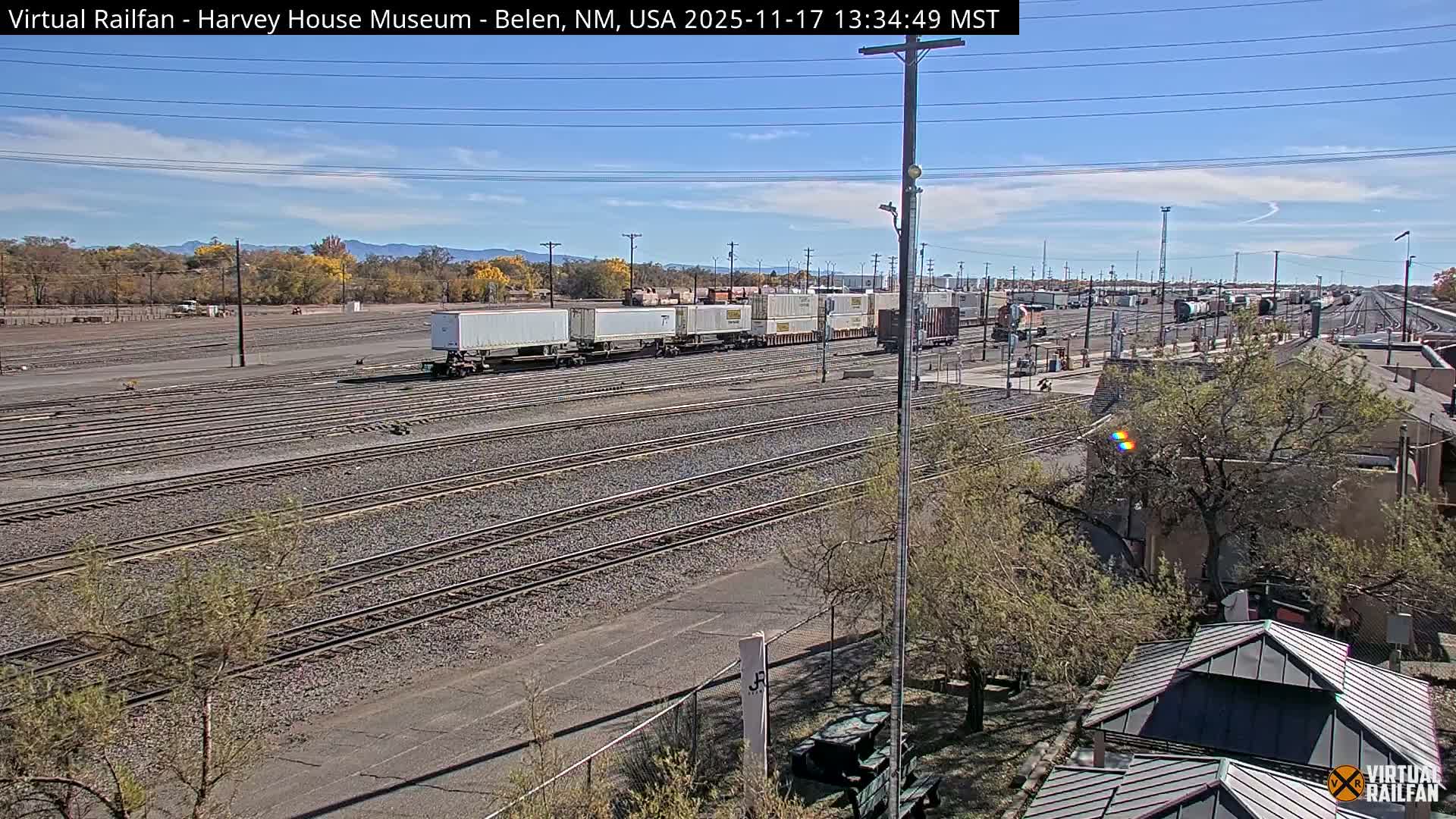 Belen Train Depot & Railroad Crossing Live Cam - Belen, Valencia, New Mexico, USA