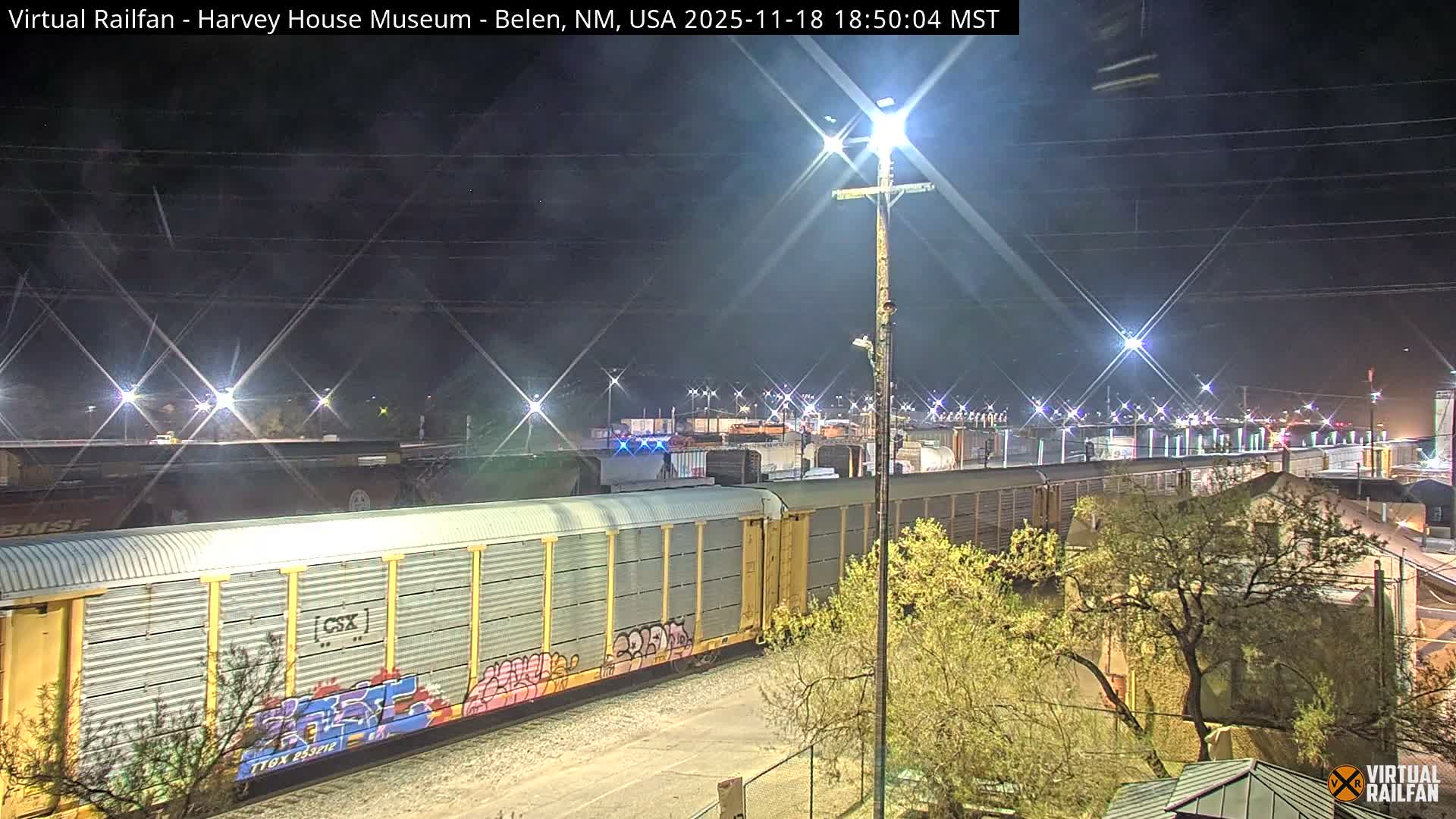Belen Train Depot & Railroad Crossing Live Cam - Belen, Valencia, New Mexico, USA