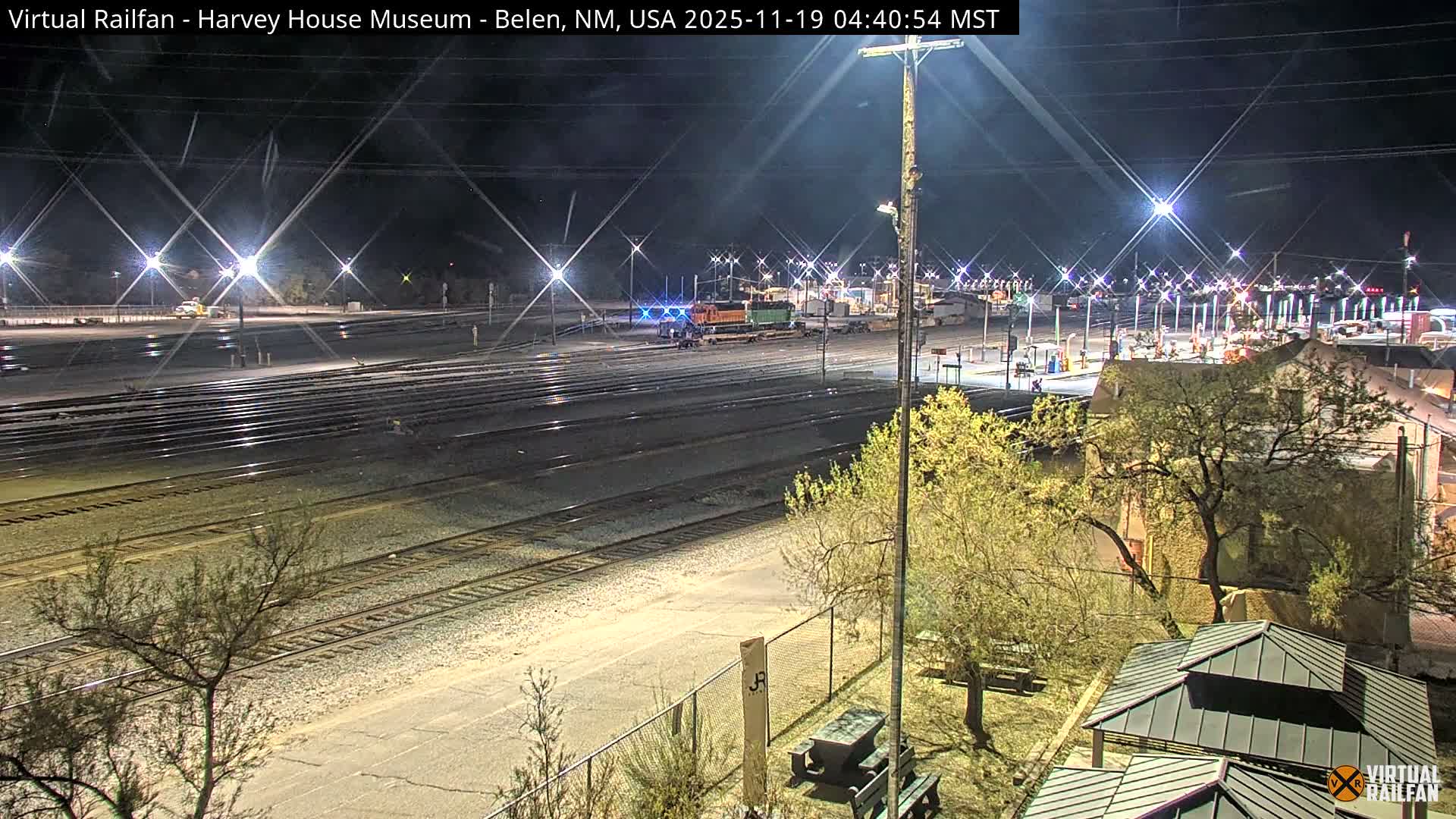 Belen Train Depot & Railroad Crossing Live Cam - Belen, Valencia, New Mexico, USA