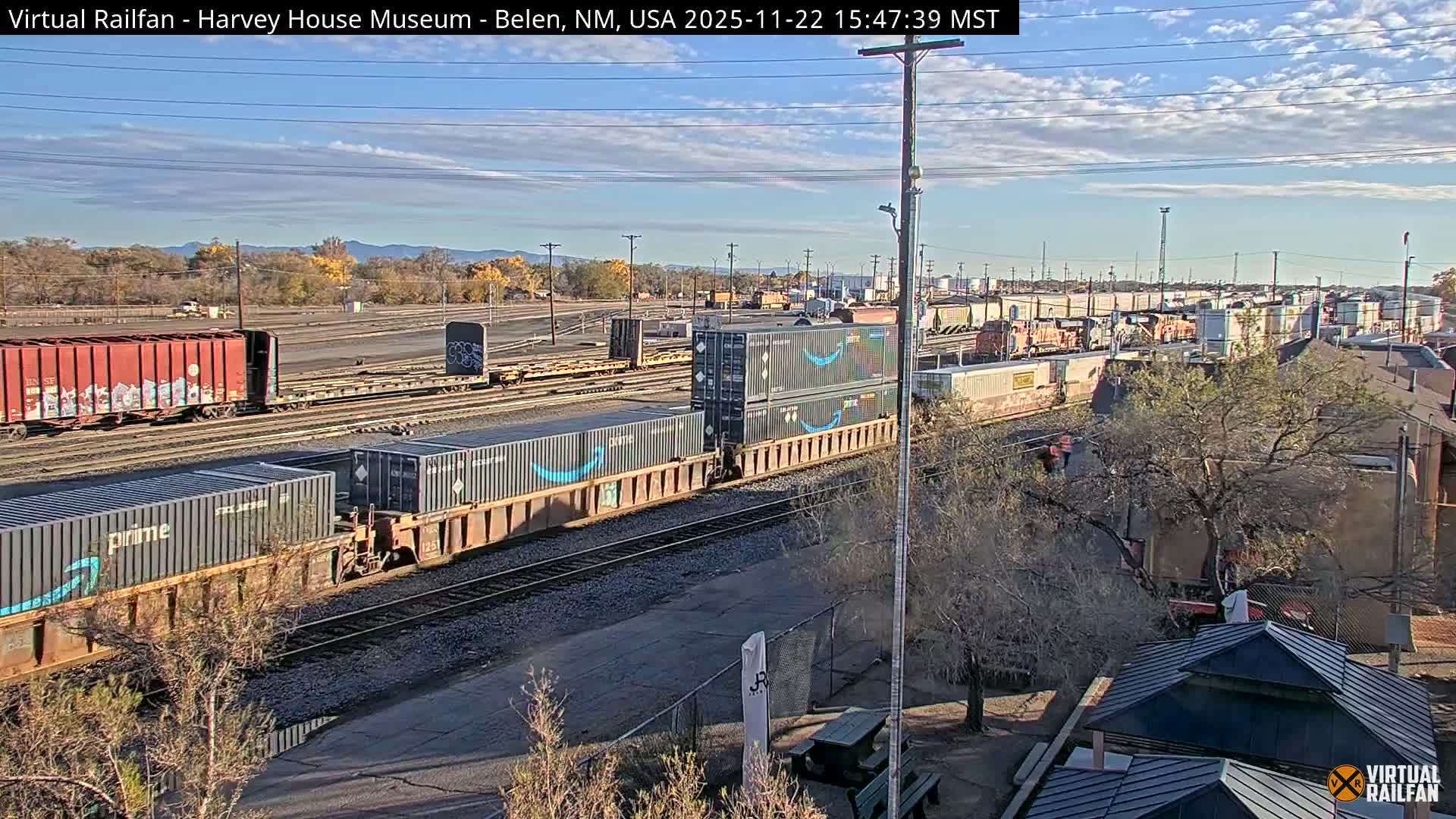 Belen Train Depot & Railroad Crossing Live Cam - Belen, Valencia, New Mexico, USA