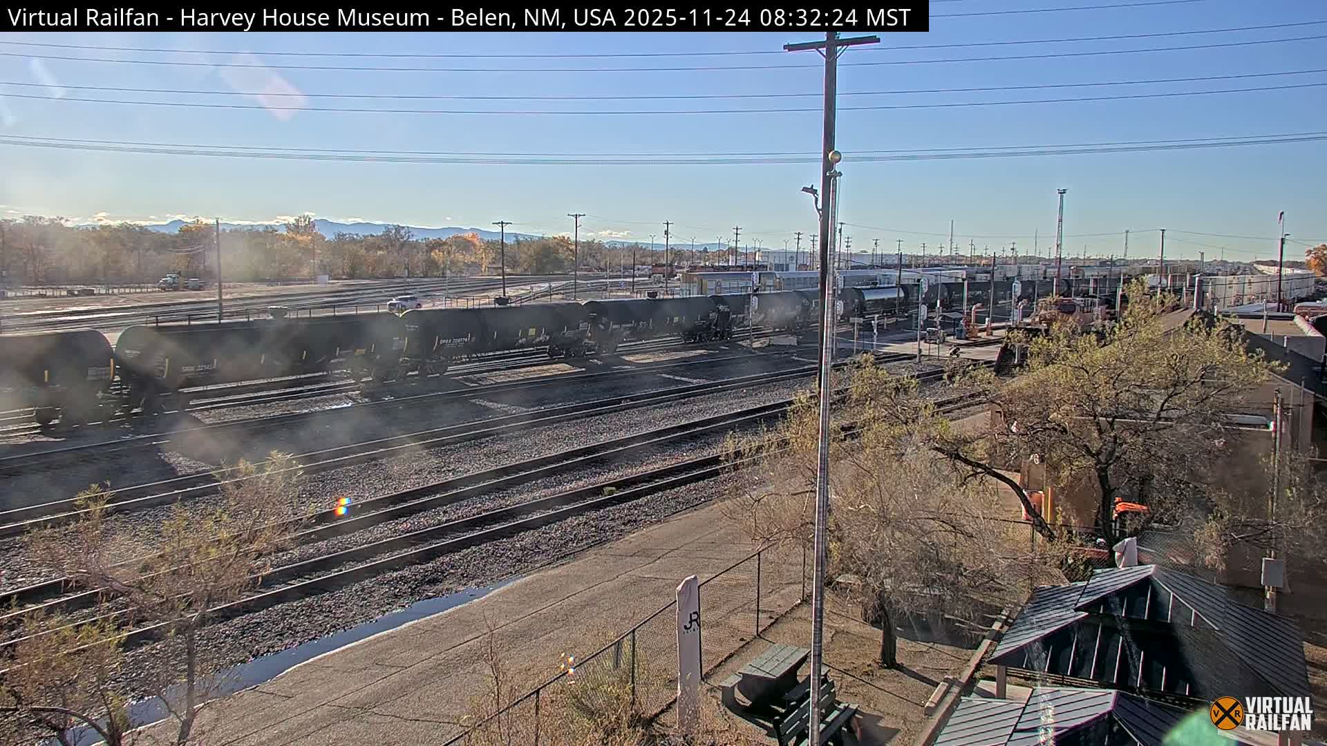 Belen Train Depot & Railroad Crossing Live Cam - Belen, Valencia, New Mexico, USA