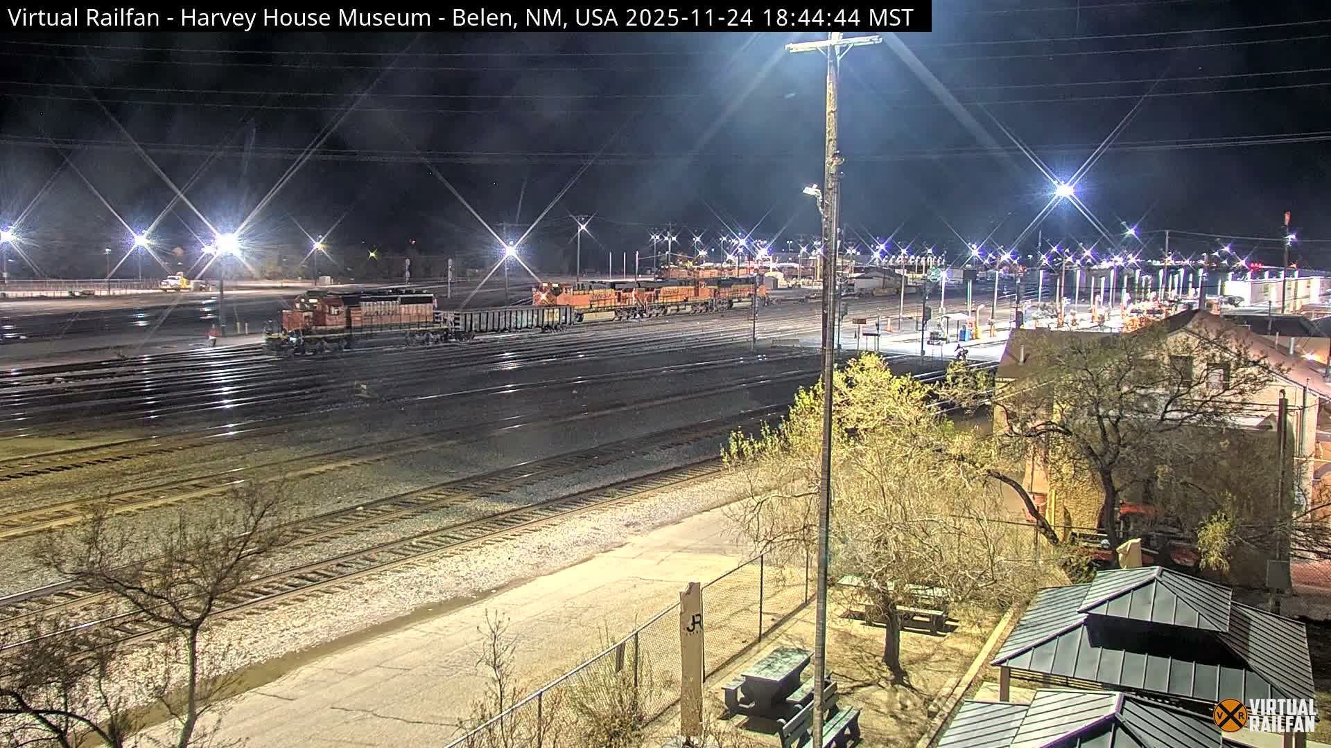 Belen Train Depot & Railroad Crossing Live Cam - Belen, Valencia, New Mexico, USA